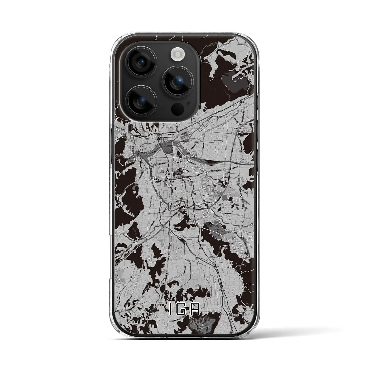 【伊賀(三重県)】地図柄iPhoneケース(クリアタイプ)