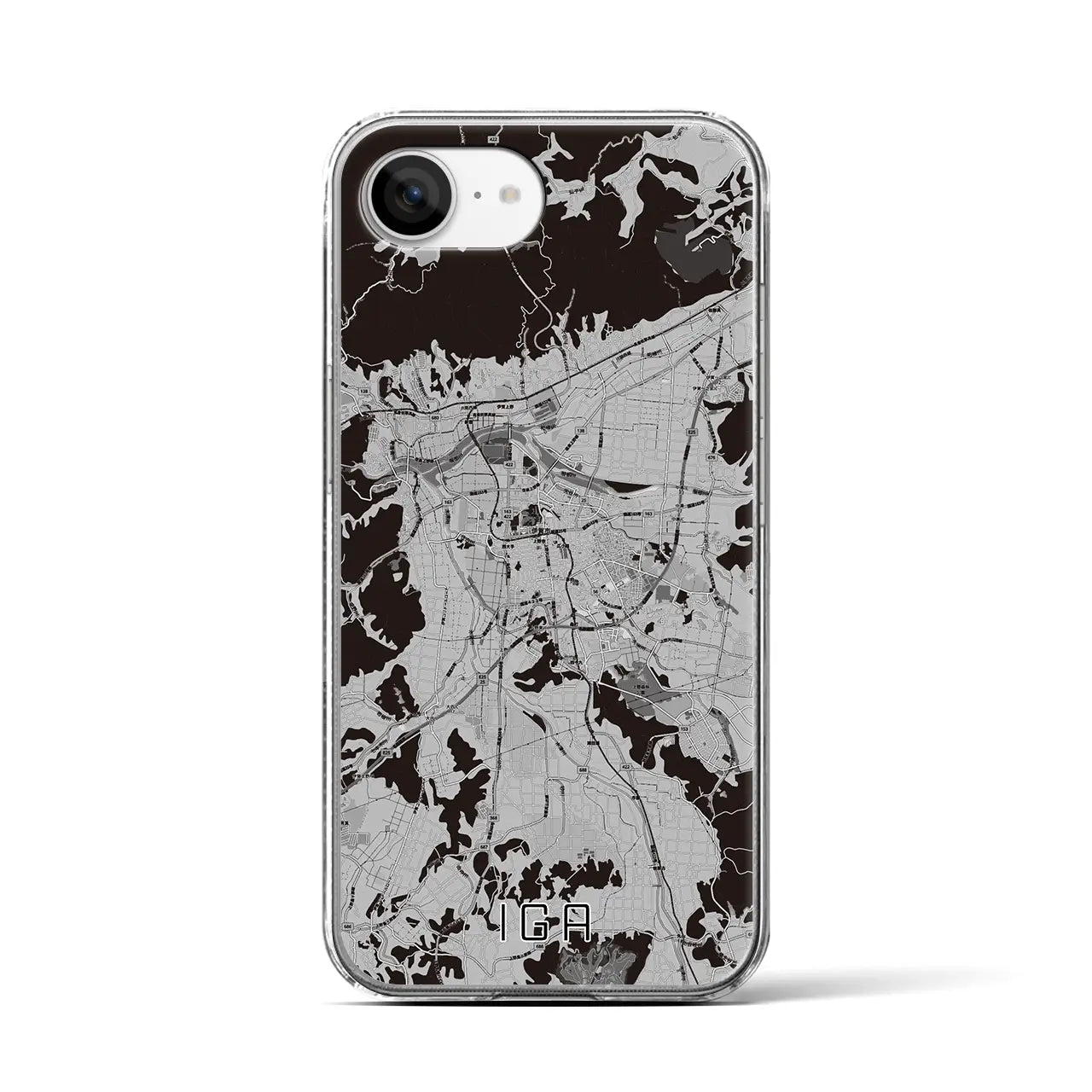 【伊賀(三重県)】地図柄iPhoneケース(クリアタイプ)