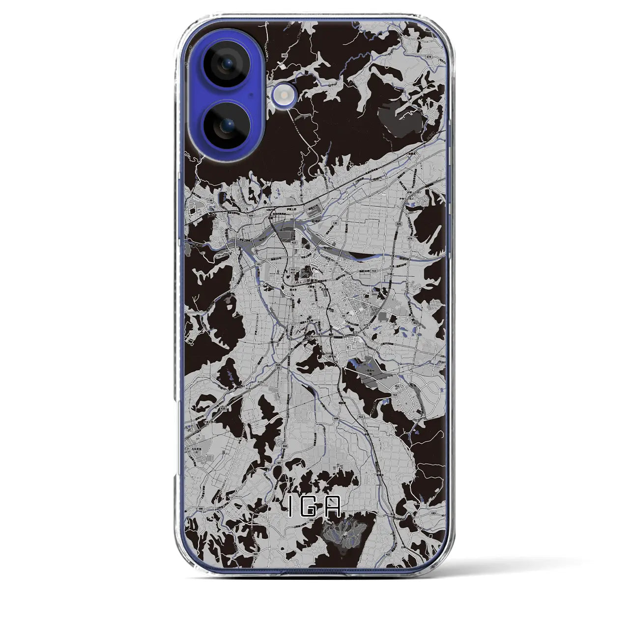 【伊賀(三重県)】地図柄iPhoneケース(クリアタイプ)