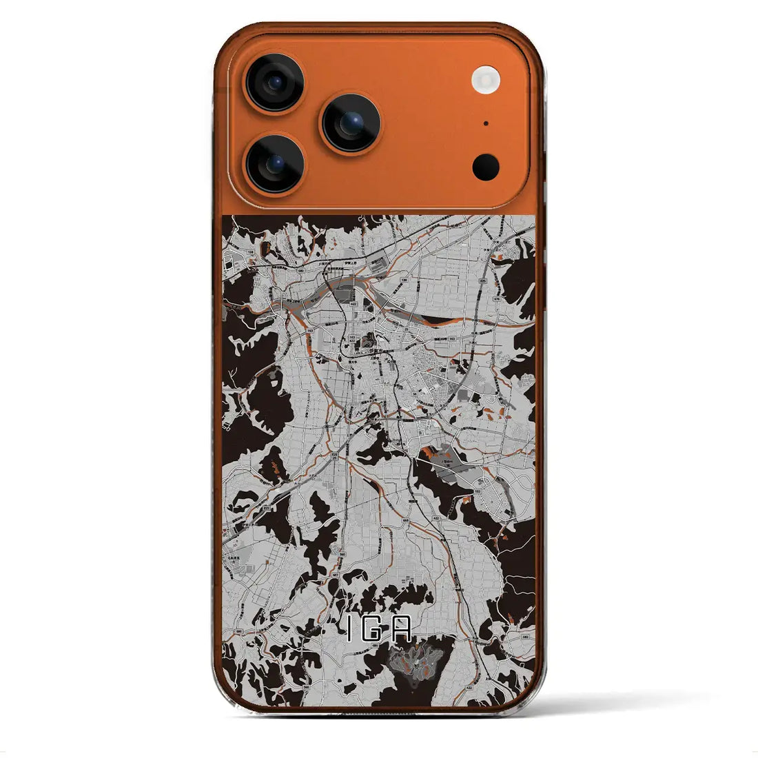 【伊賀(三重県)】地図柄iPhoneケース(クリアタイプ)