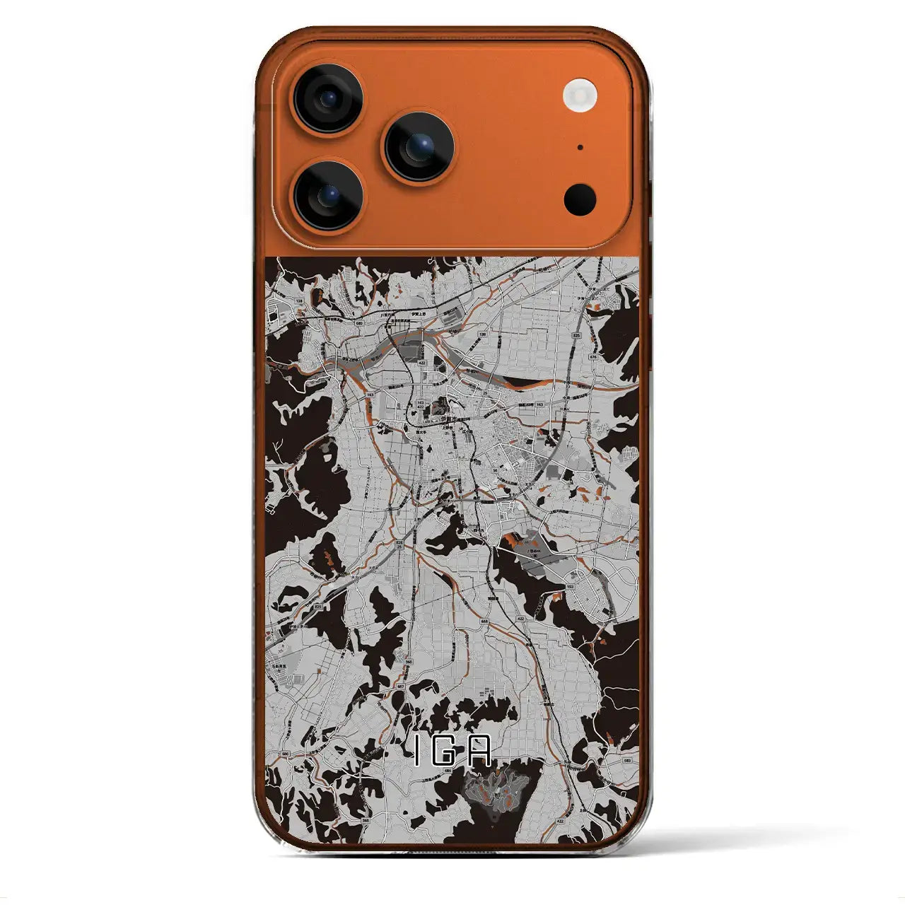 【伊賀(三重県)】地図柄iPhoneケース(クリアタイプ)