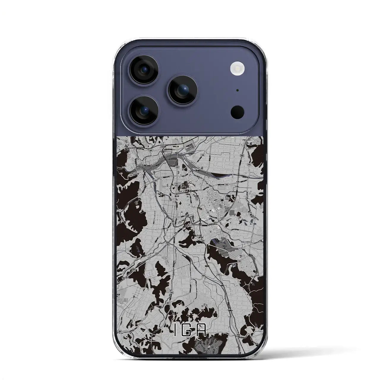 【伊賀(三重県)】地図柄iPhoneケース(クリアタイプ)