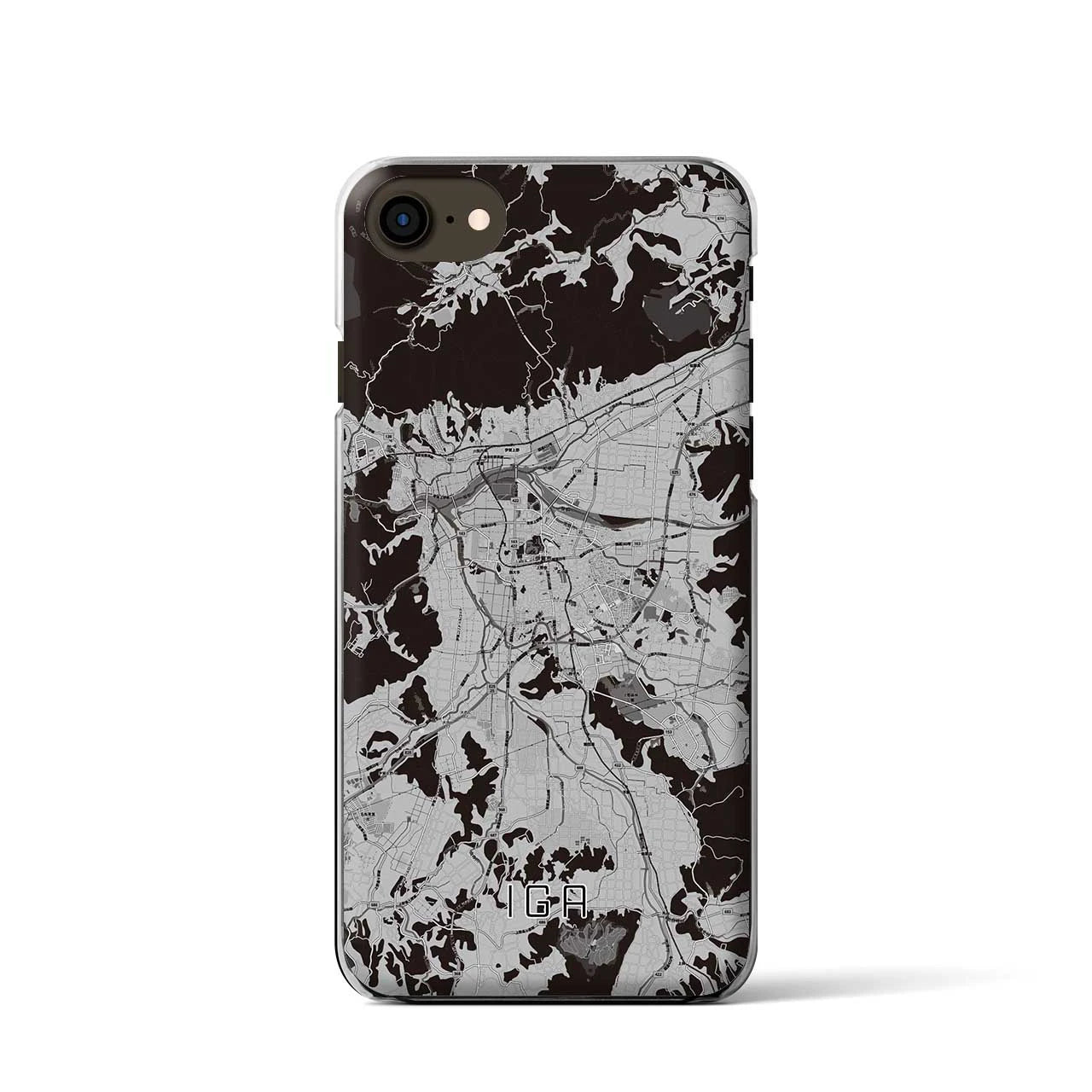 【伊賀(三重県)】地図柄iPhoneケース(クリアタイプ)