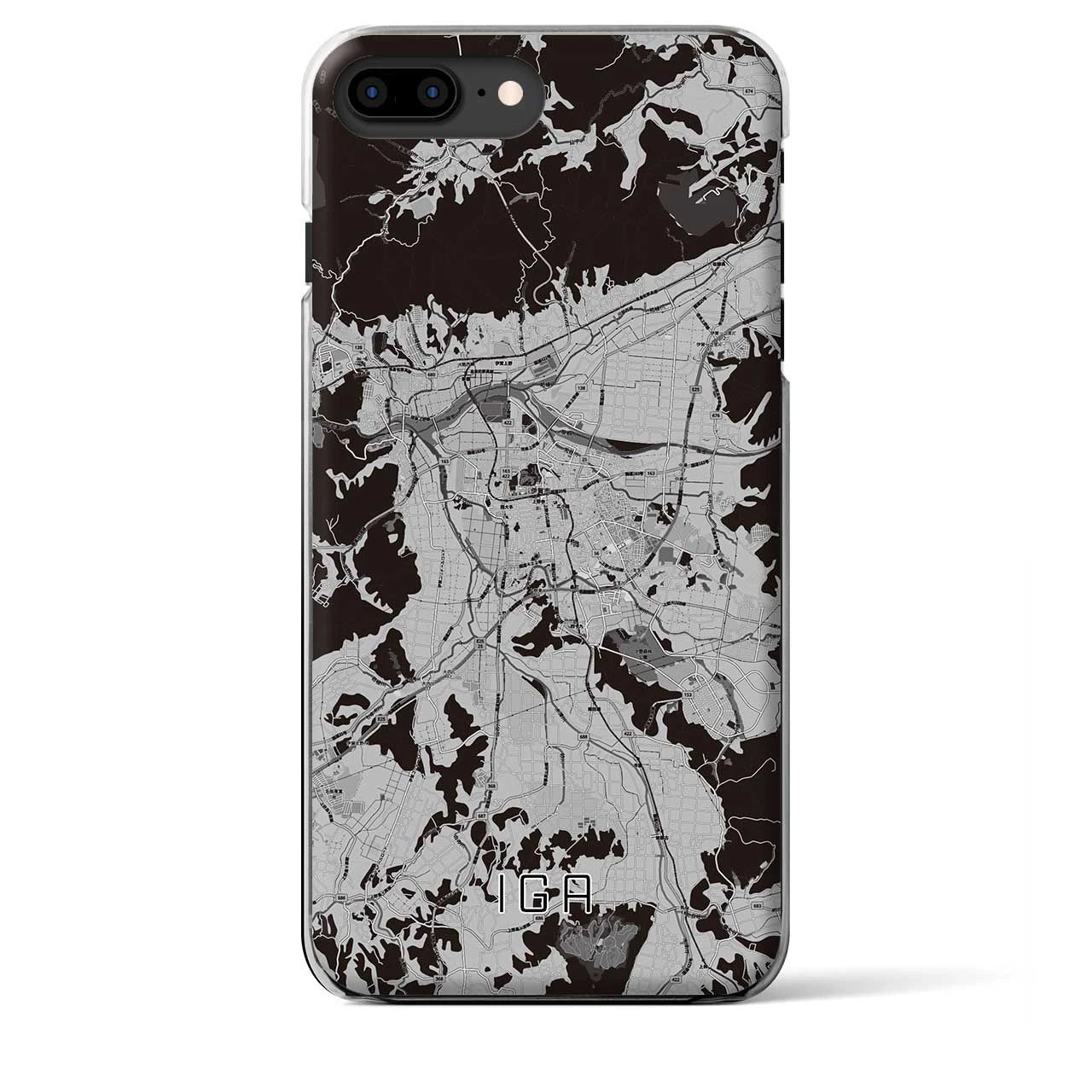 【伊賀(三重県)】地図柄iPhoneケース(クリアタイプ)