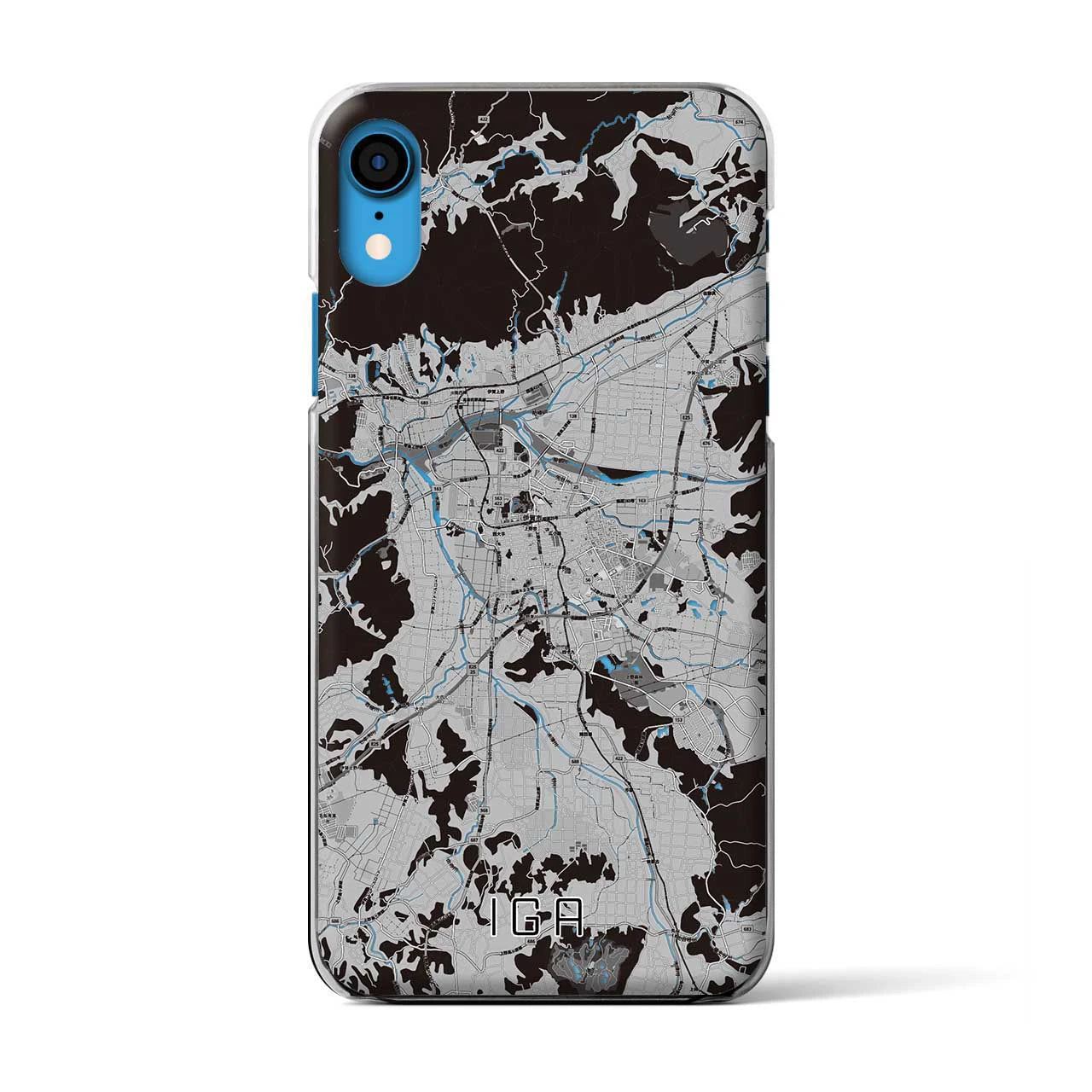 【伊賀(三重県)】地図柄iPhoneケース(クリアタイプ)