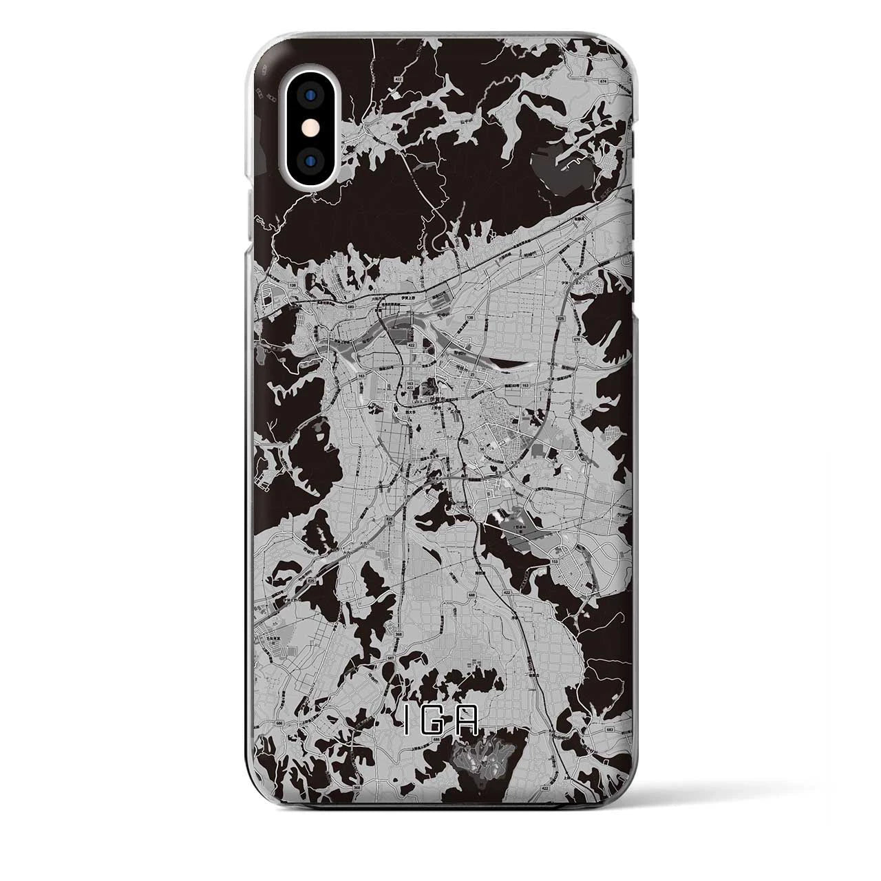 【伊賀(三重県)】地図柄iPhoneケース(クリアタイプ)