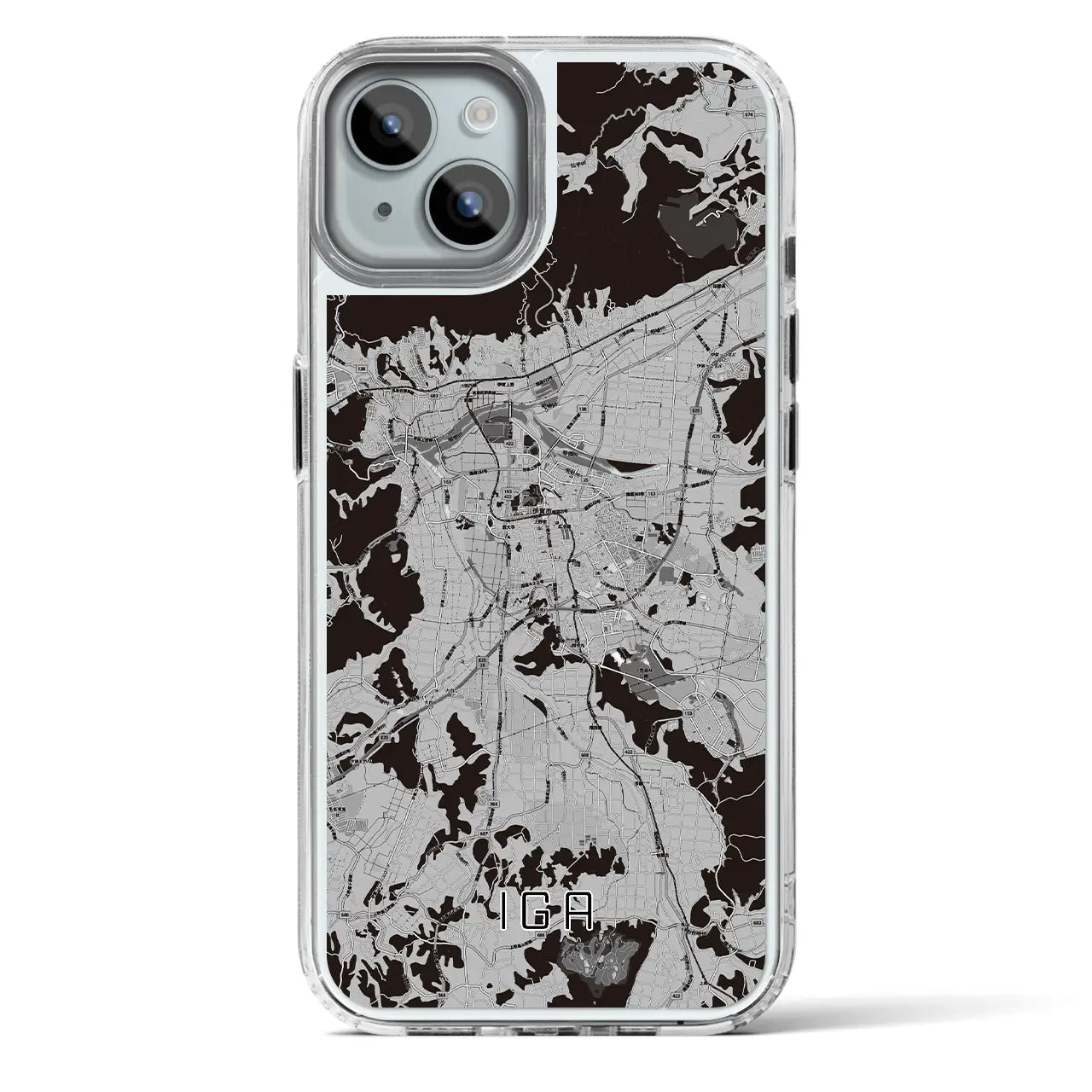 【伊賀(三重県)】地図柄iPhoneケース(MagSafeタイプ)
