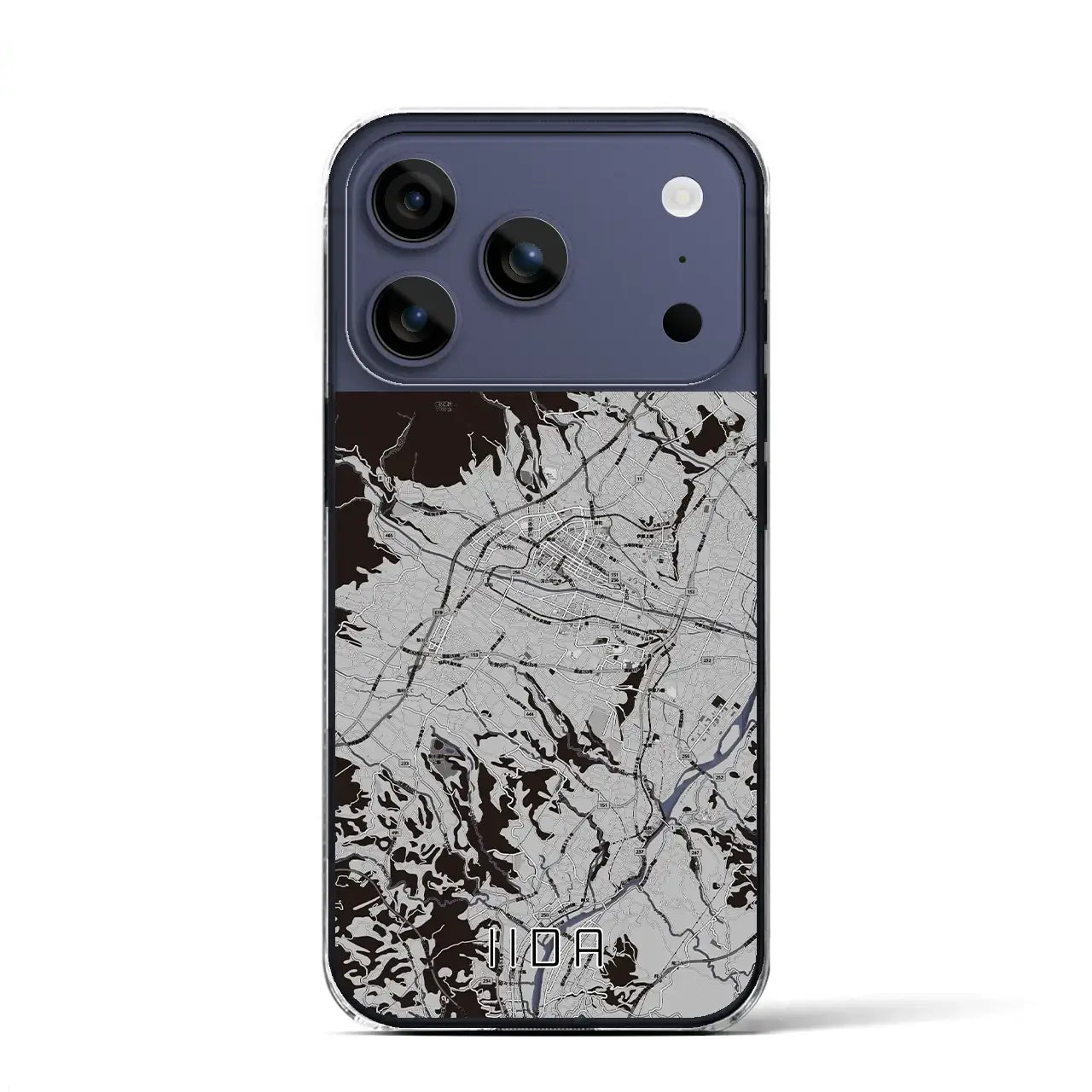 【飯田(長野県)】地図柄iPhoneケース(クリアタイプ)