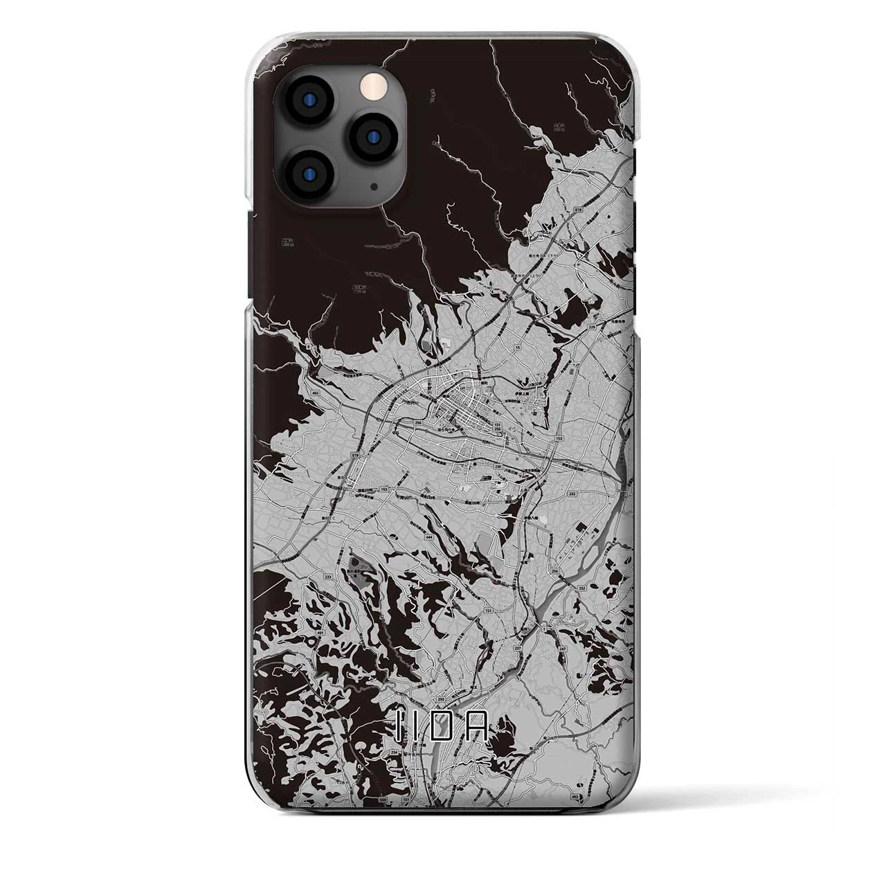 【飯田(長野県)】地図柄iPhoneケース(クリアタイプ)