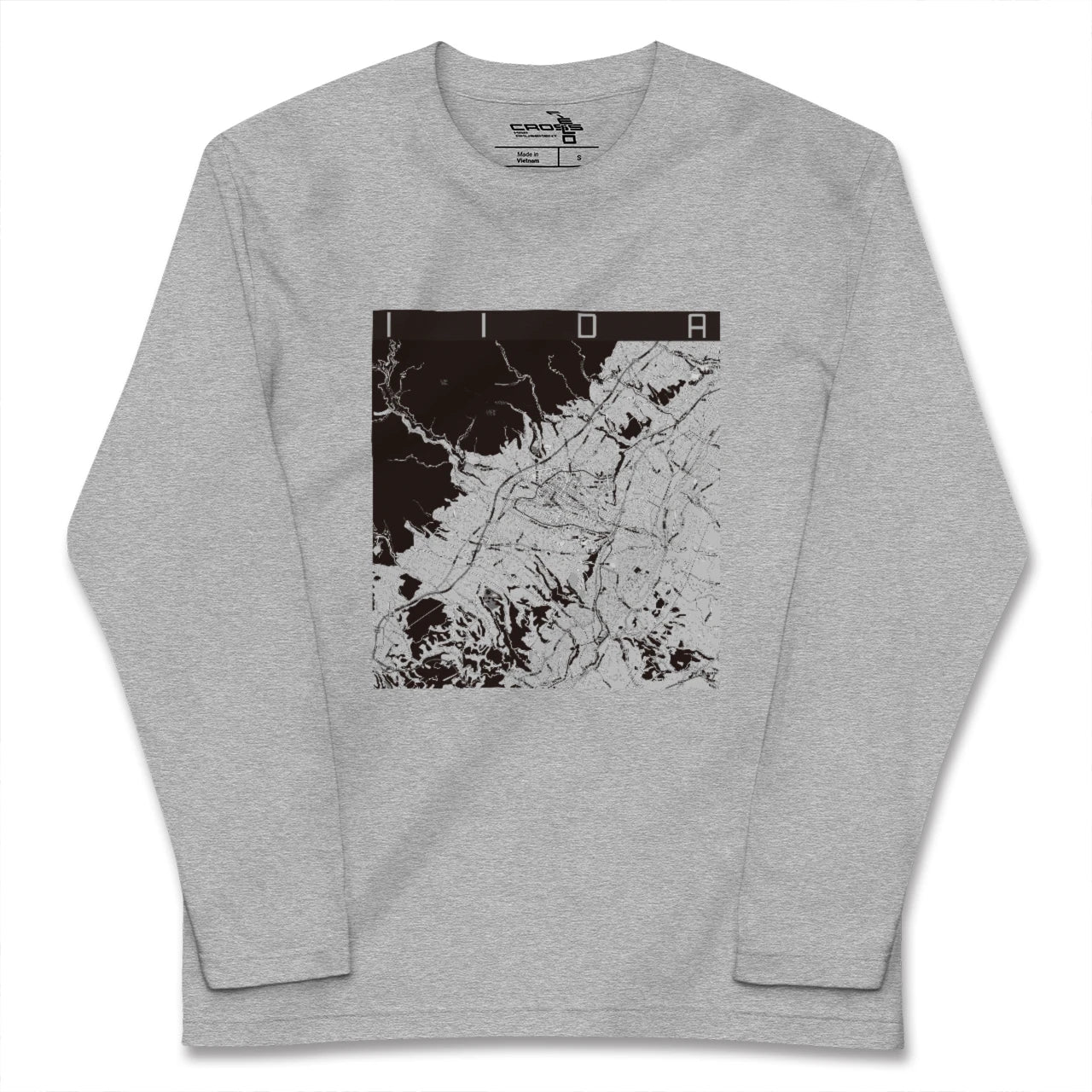 【飯田(長野県)】地図柄ロングスリーブTシャツ