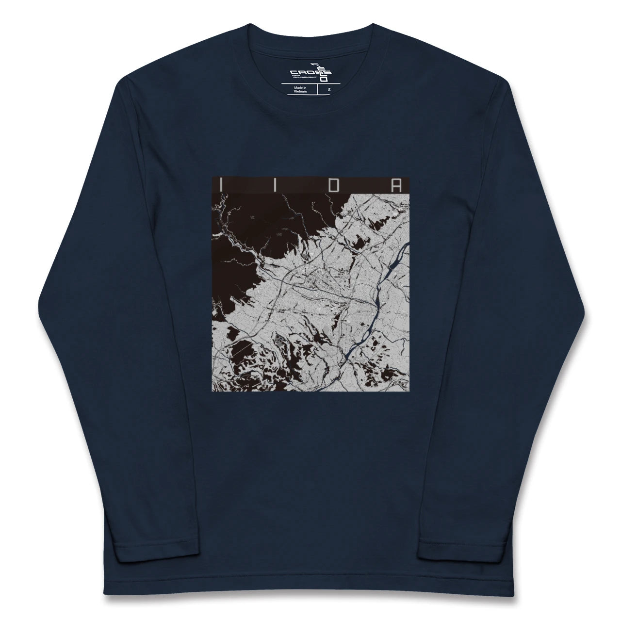 【飯田(長野県)】地図柄ロングスリーブTシャツ