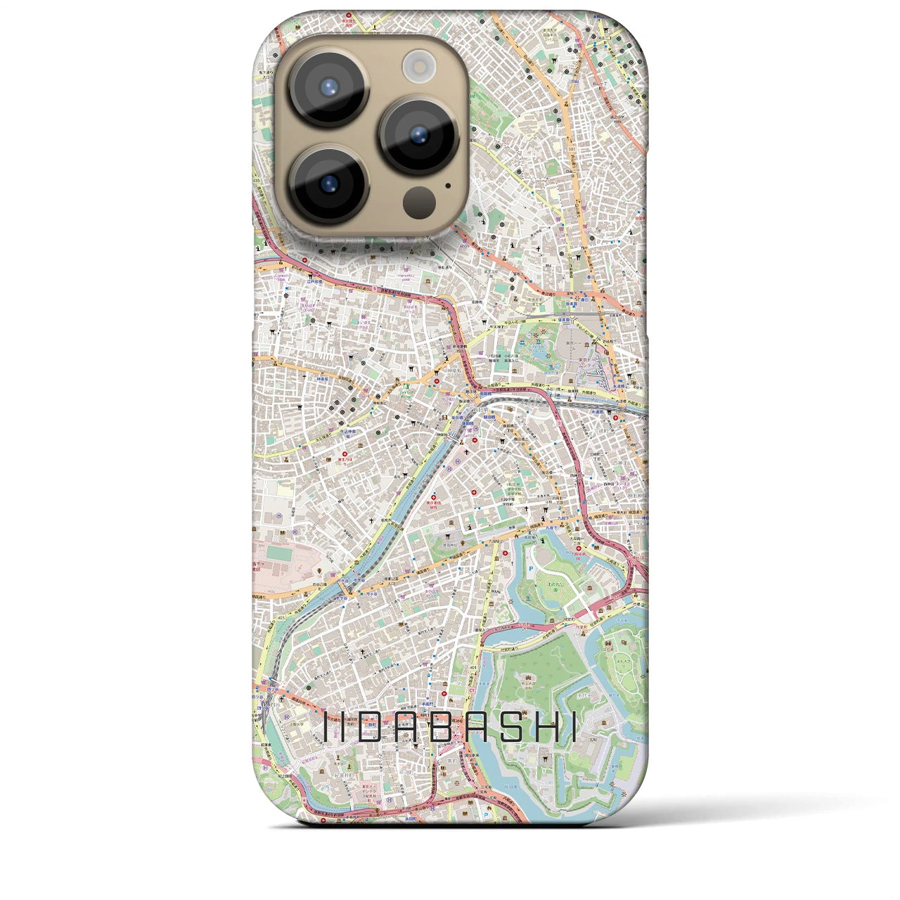 【飯田橋(東京都)】地図柄iPhoneケース(バックカバータイプ)