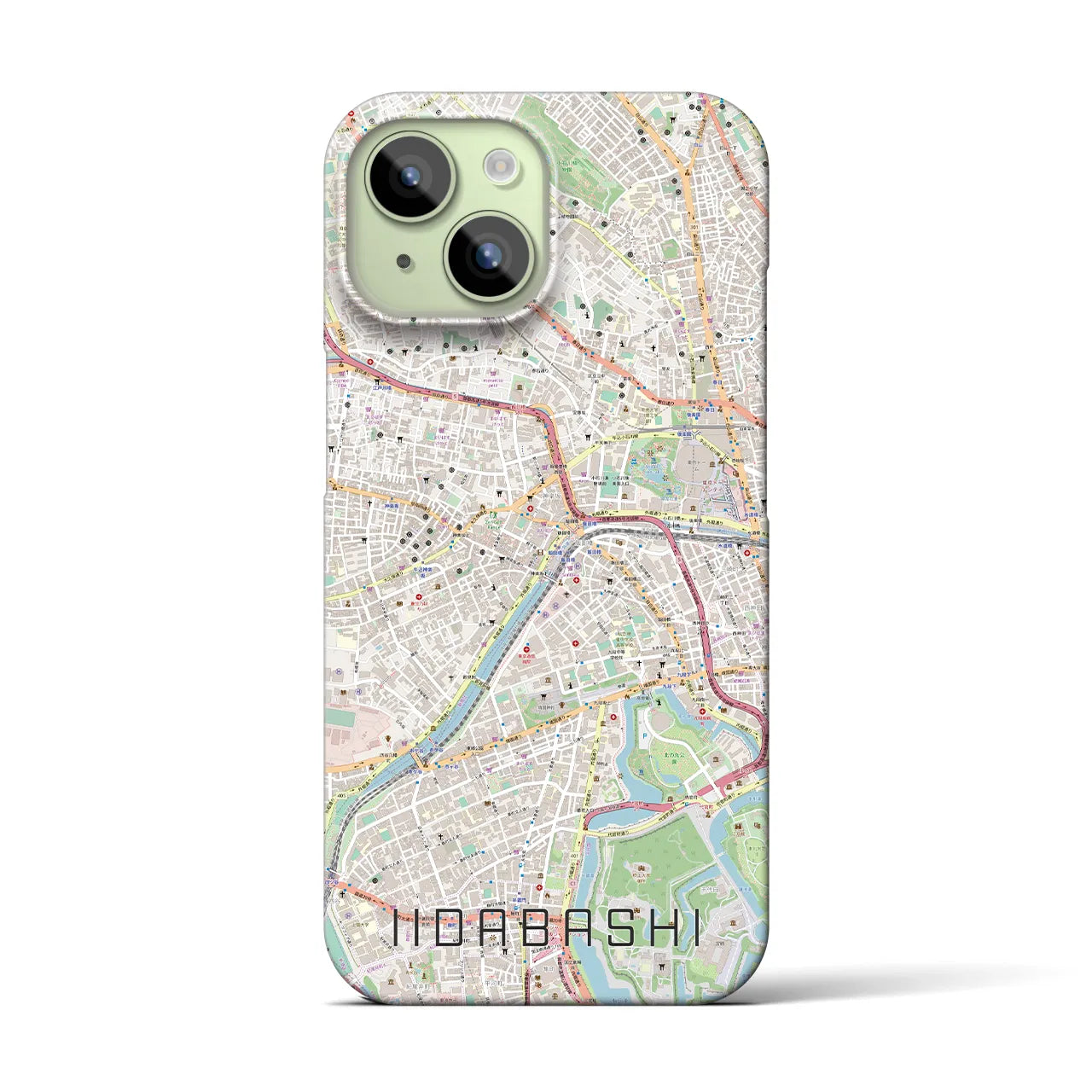 【飯田橋(東京都)】地図柄iPhoneケース(バックカバータイプ)
