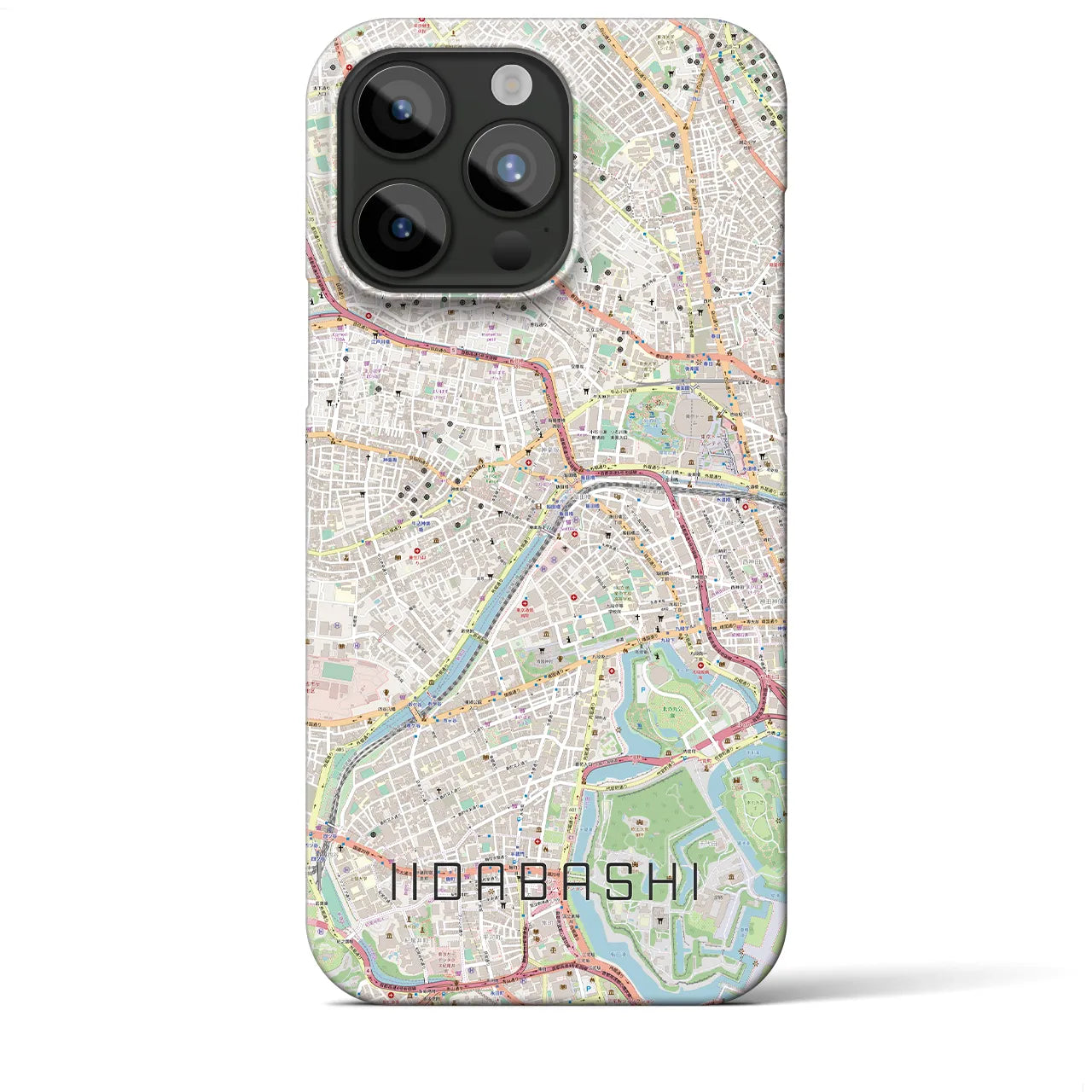 【飯田橋(東京都)】地図柄iPhoneケース(バックカバータイプ)