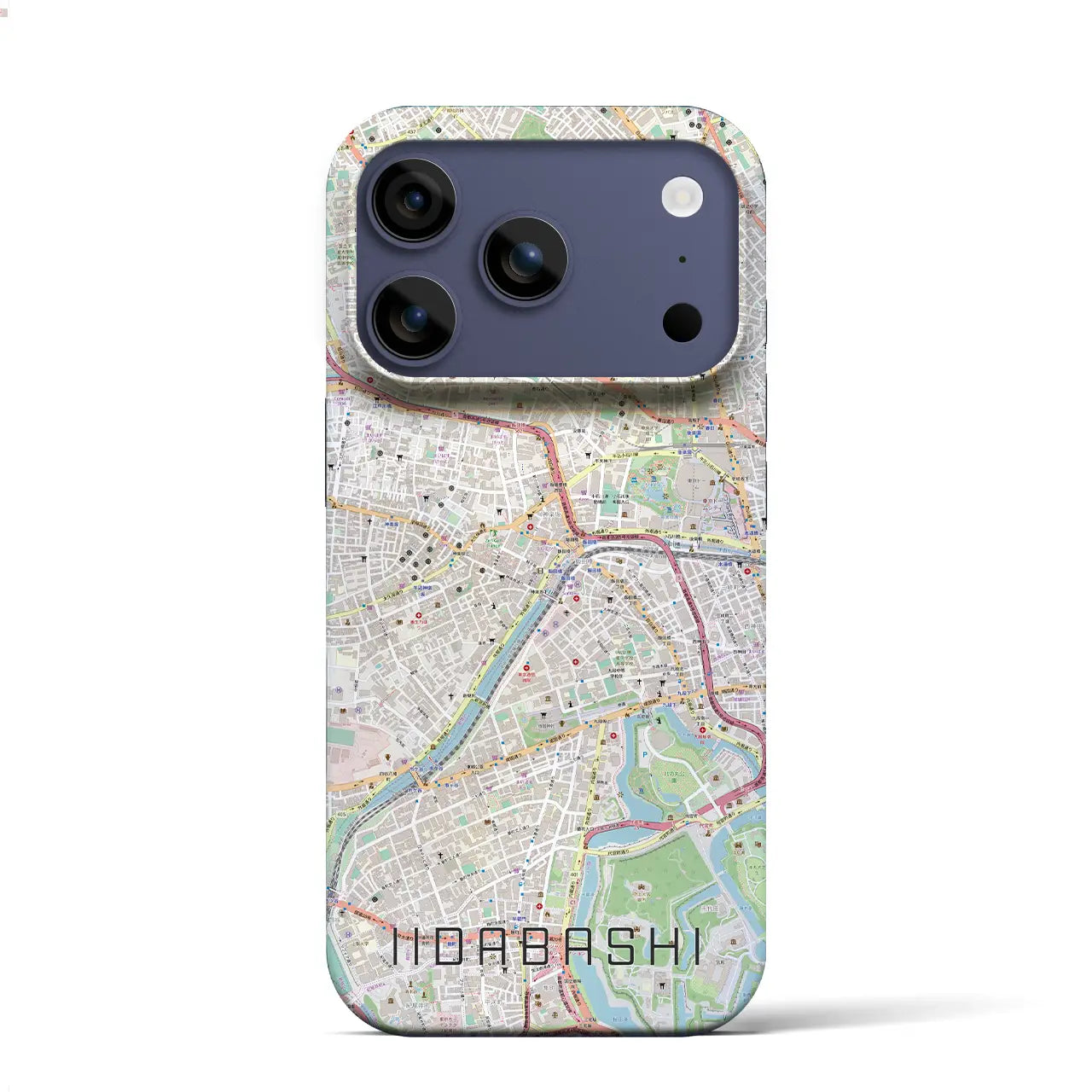 【飯田橋(東京都)】地図柄iPhoneケース(バックカバータイプ)