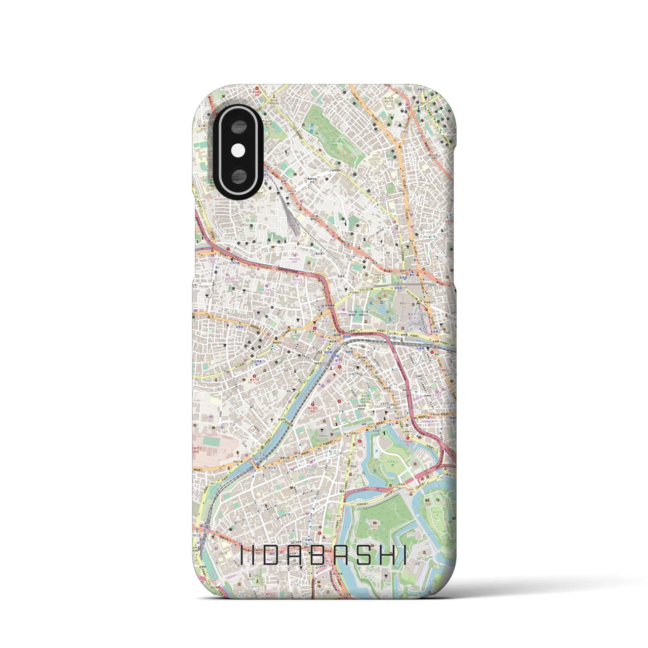 【飯田橋(東京都)】地図柄iPhoneケース(バックカバータイプ)