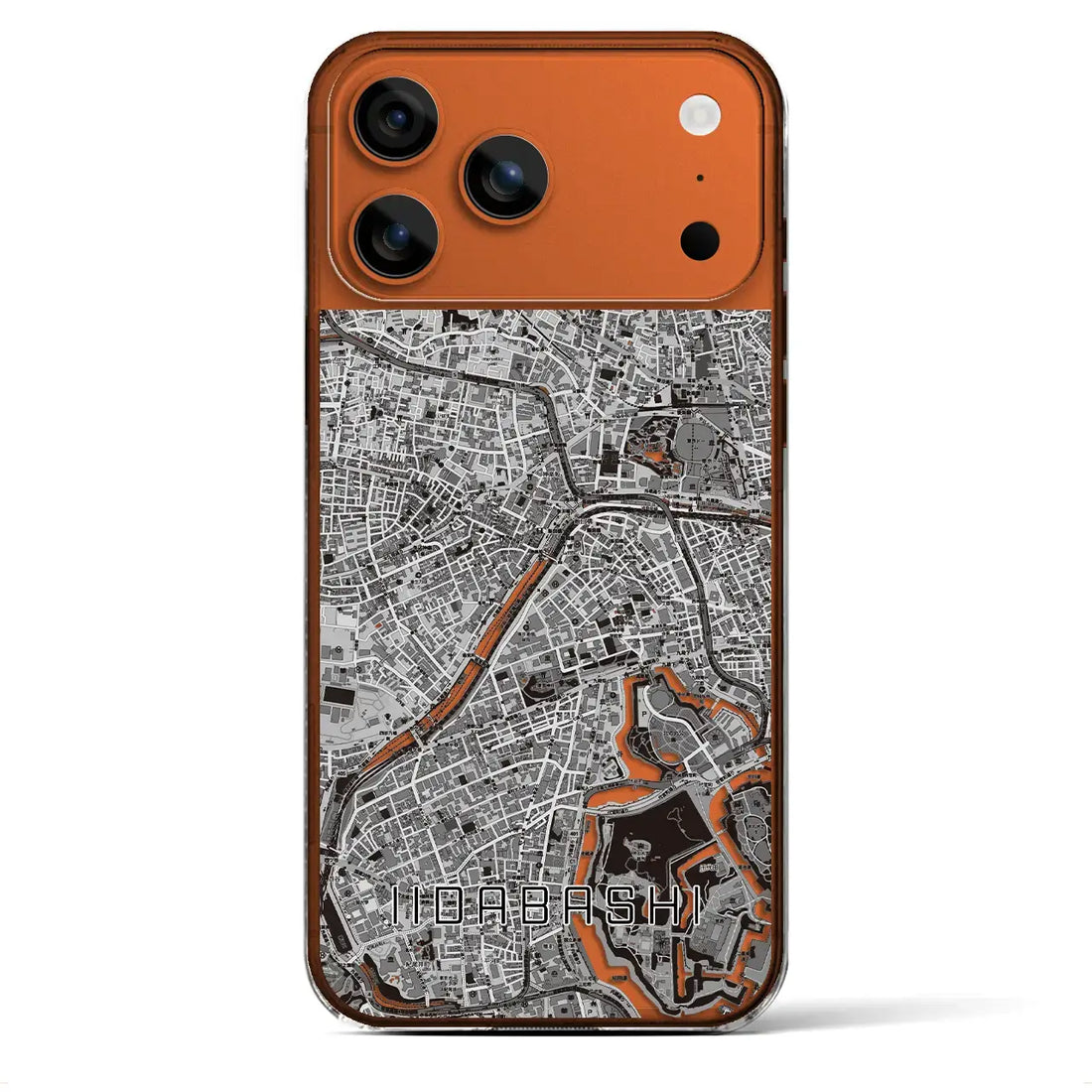 【飯田橋(東京都)】地図柄iPhoneケース(クリアタイプ)