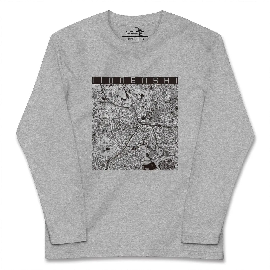 【飯田橋(東京都)】地図柄ロングスリーブTシャツ