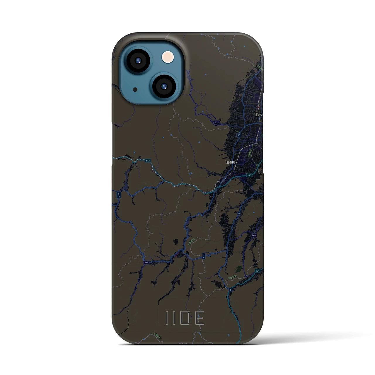 【飯豊(山形県)】地図柄iPhoneケース(バックカバータイプ)