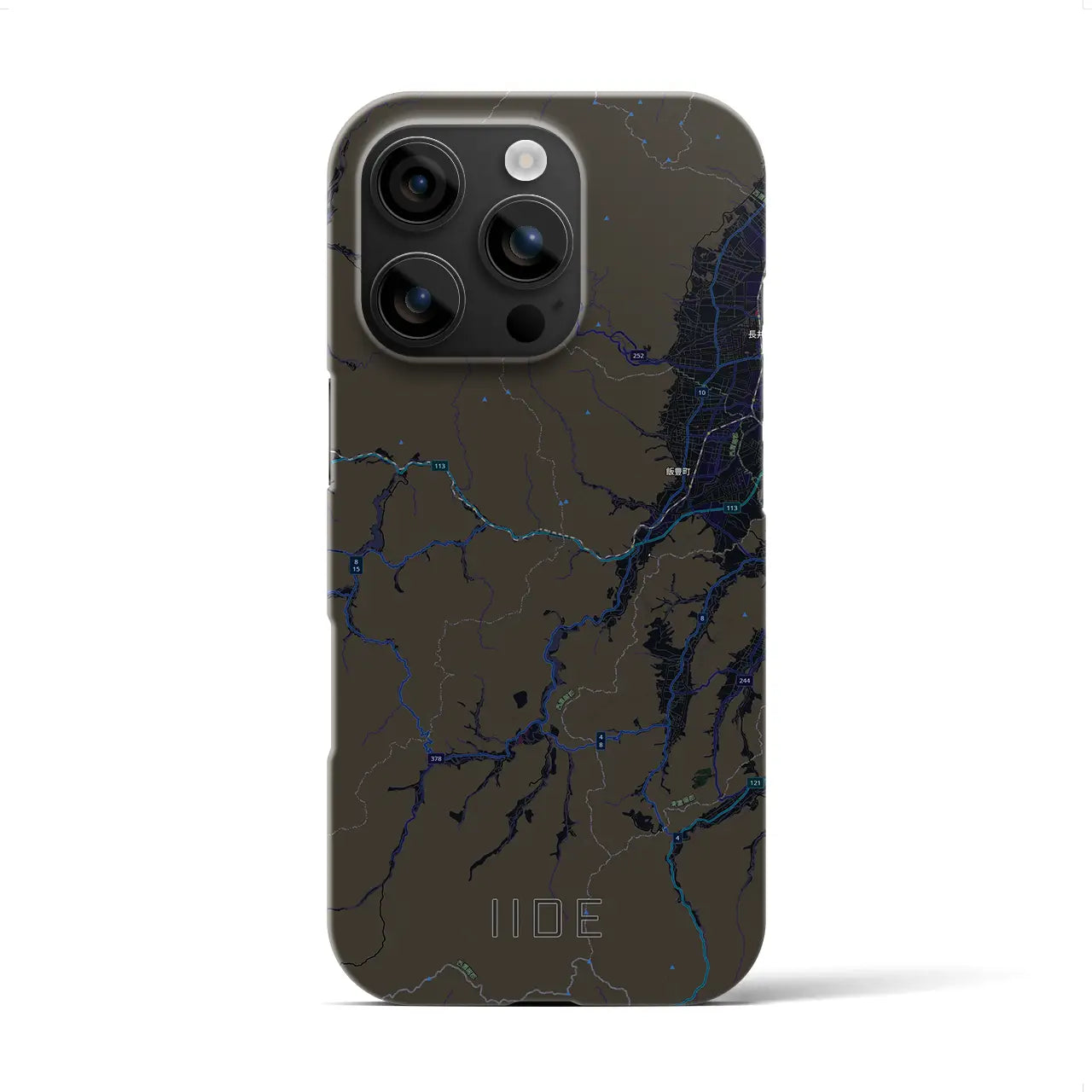 【飯豊(山形県)】地図柄iPhoneケース(バックカバータイプ)