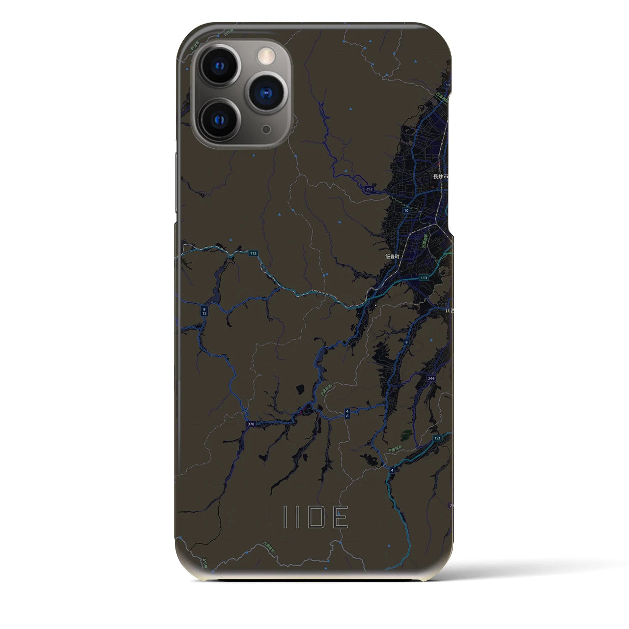 【飯豊(山形県)】地図柄iPhoneケース(バックカバータイプ)