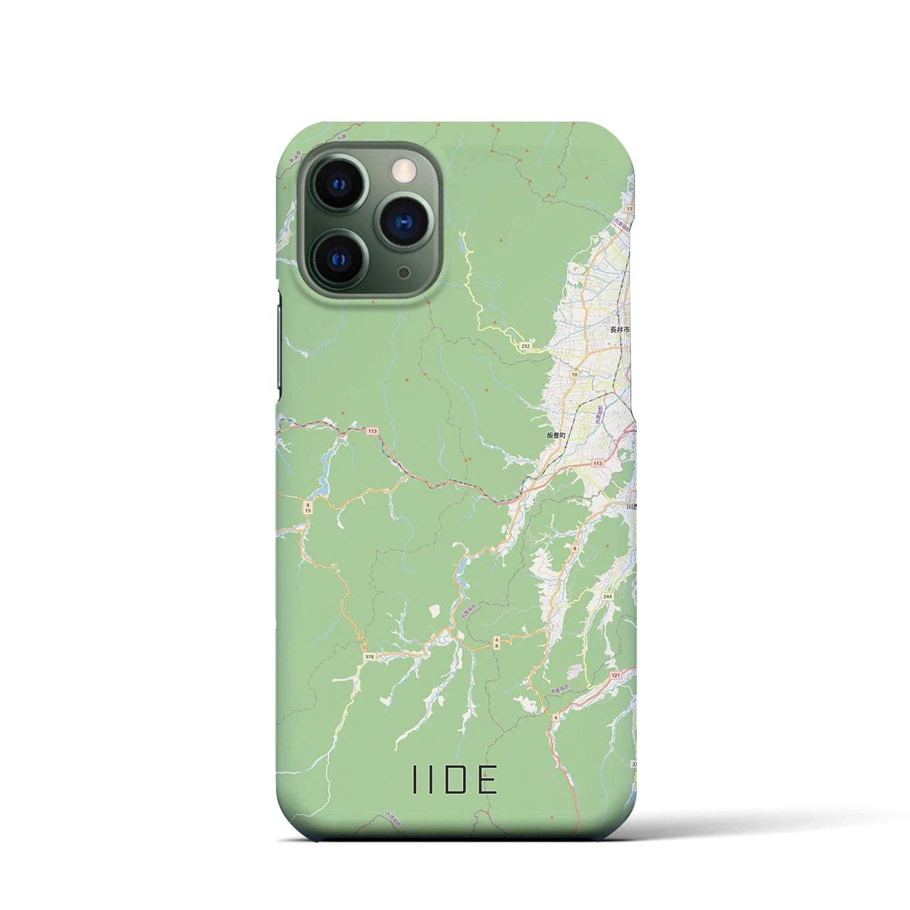 【飯豊(山形県)】地図柄iPhoneケース(バックカバータイプ)