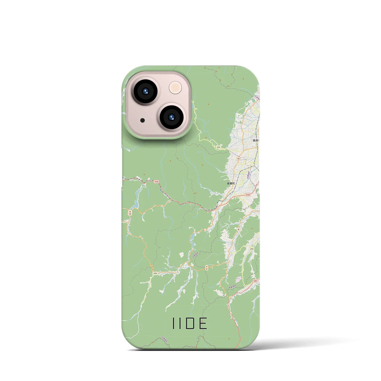 【飯豊(山形県)】地図柄iPhoneケース(バックカバータイプ)