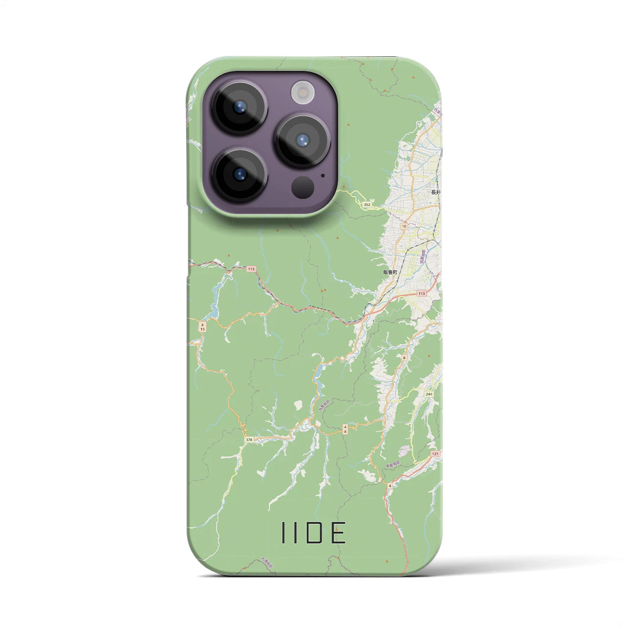 【飯豊(山形県)】地図柄iPhoneケース(バックカバータイプ)