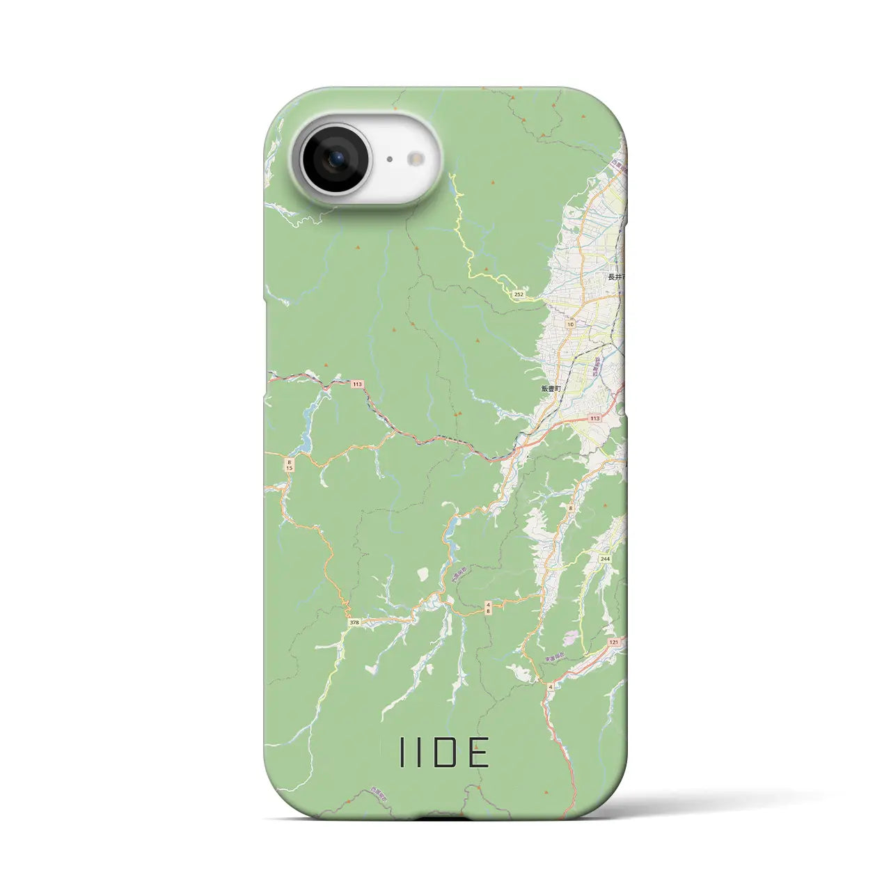 【飯豊(山形県)】地図柄iPhoneケース(バックカバータイプ)