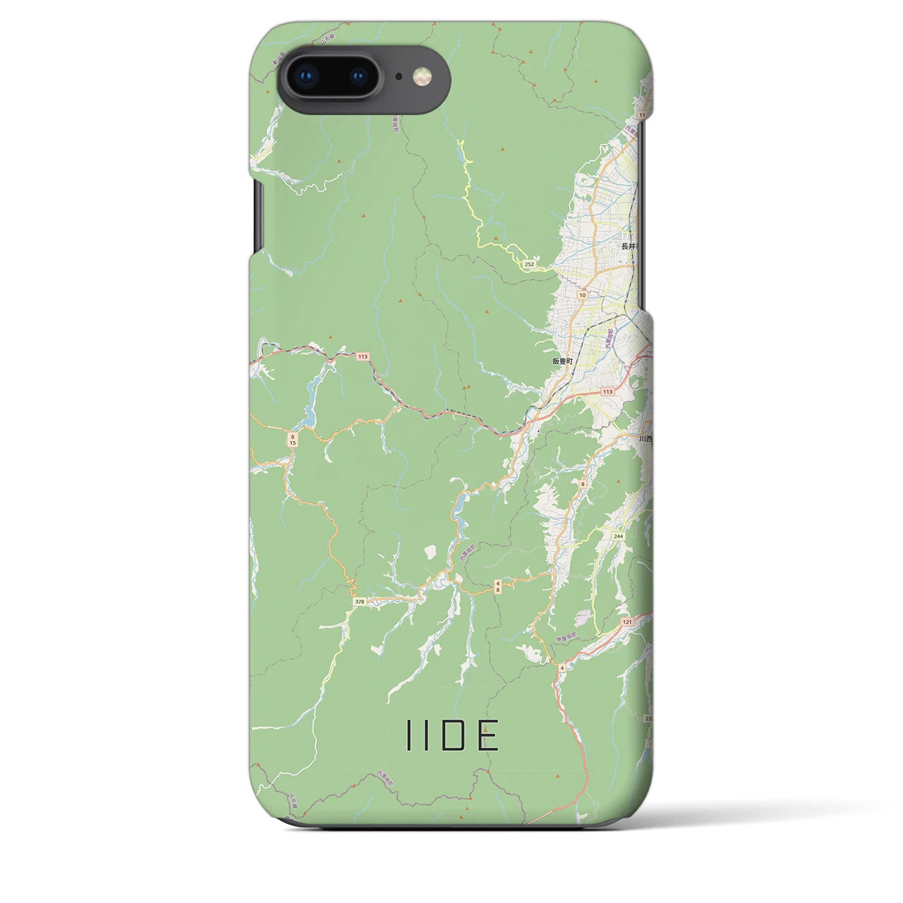 【飯豊(山形県)】地図柄iPhoneケース(バックカバータイプ)