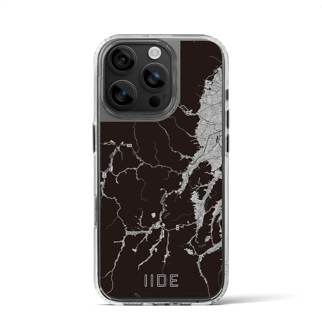 【飯豊(山形県)】地図柄iPhoneケース(MagSafeタイプ)