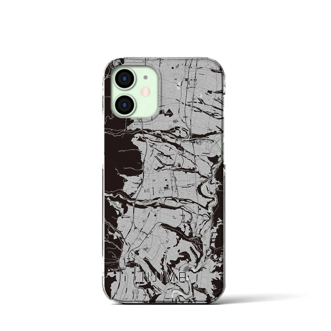 【飯島(長野県)】地図柄iPhoneケース(クリアタイプ)