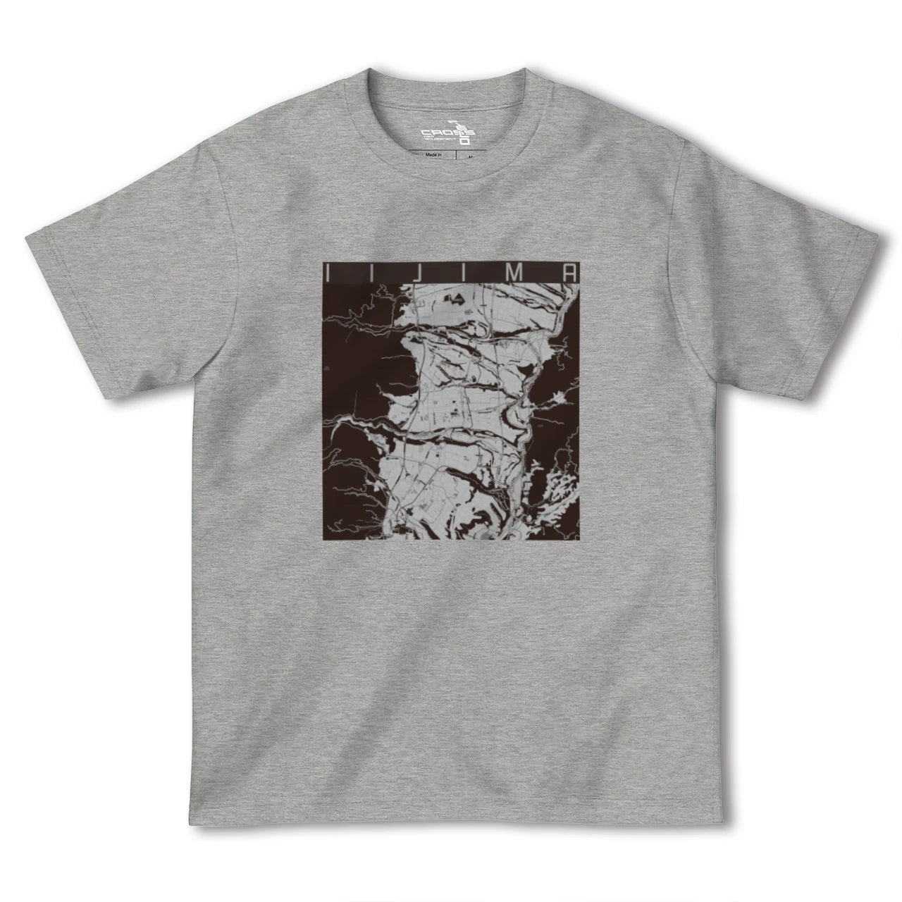 【飯島(長野県)】地図柄ヘビーウェイトTシャツ