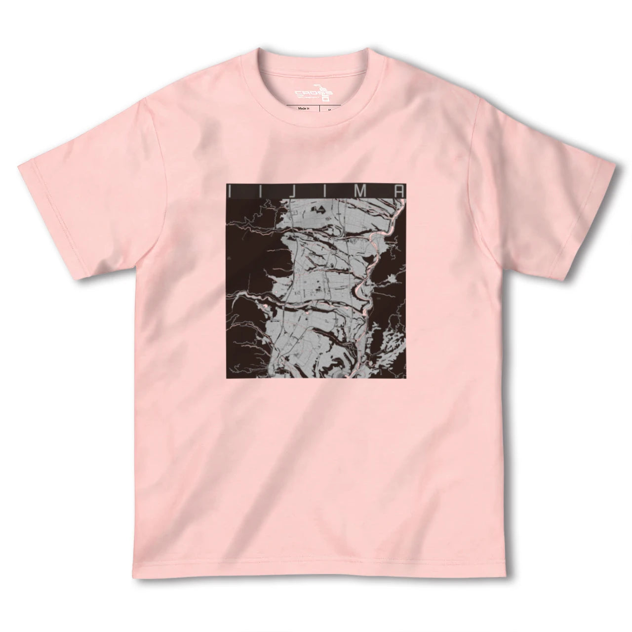 【飯島(長野県)】地図柄ヘビーウェイトTシャツ