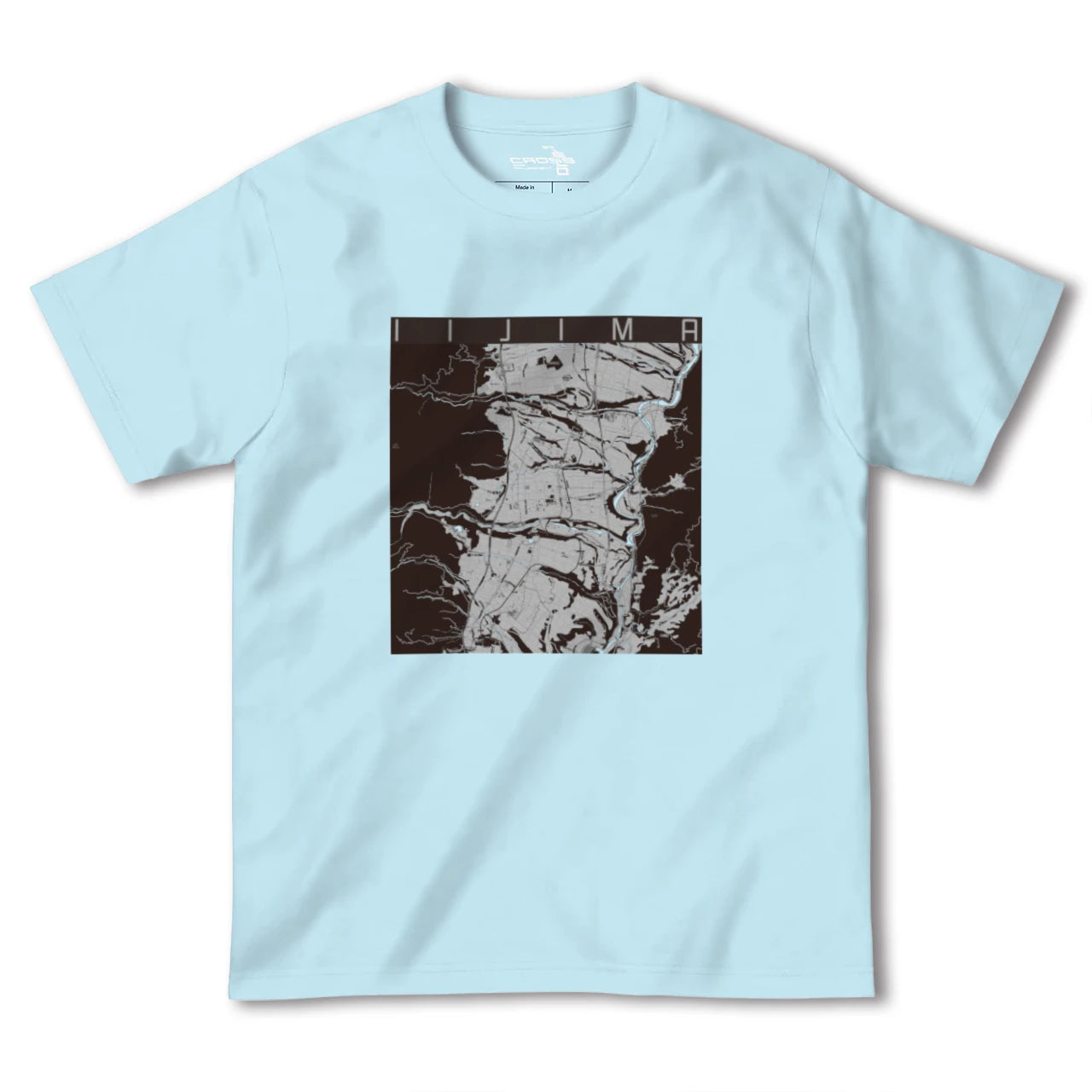 【飯島(長野県)】地図柄ヘビーウェイトTシャツ