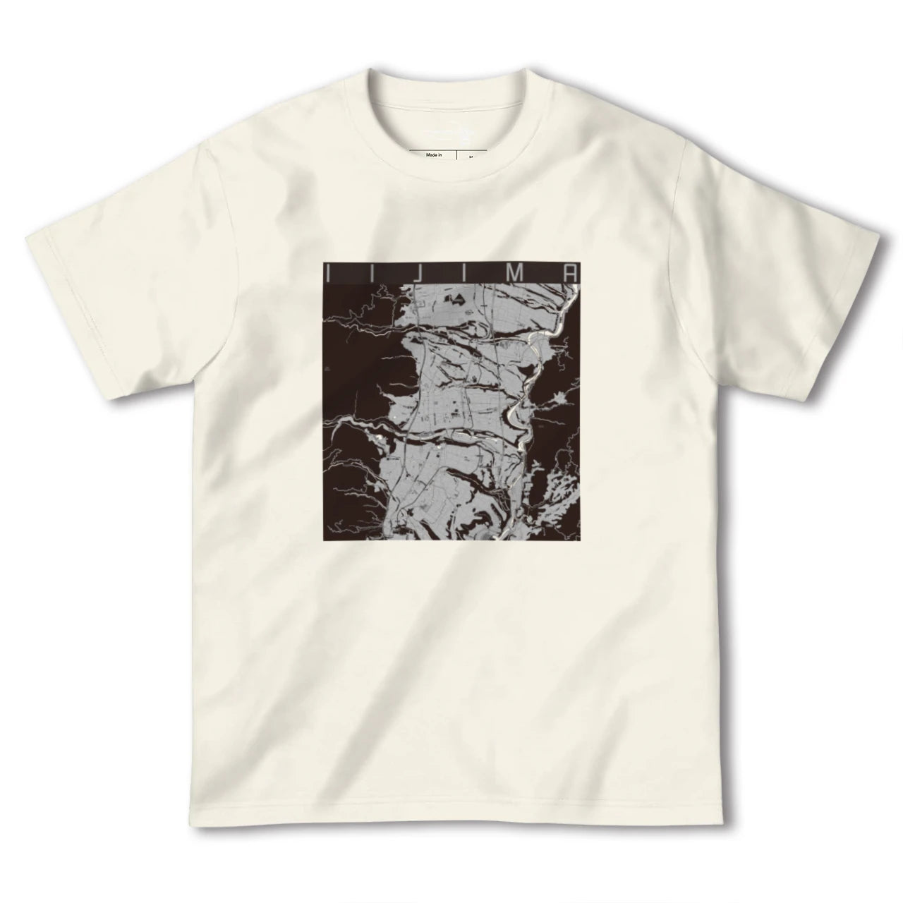 【飯島(長野県)】地図柄ヘビーウェイトTシャツ