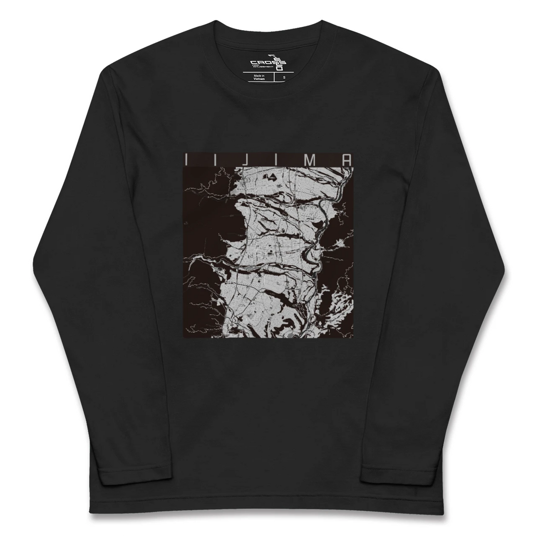 【飯島(長野県)】地図柄ロングスリーブTシャツ