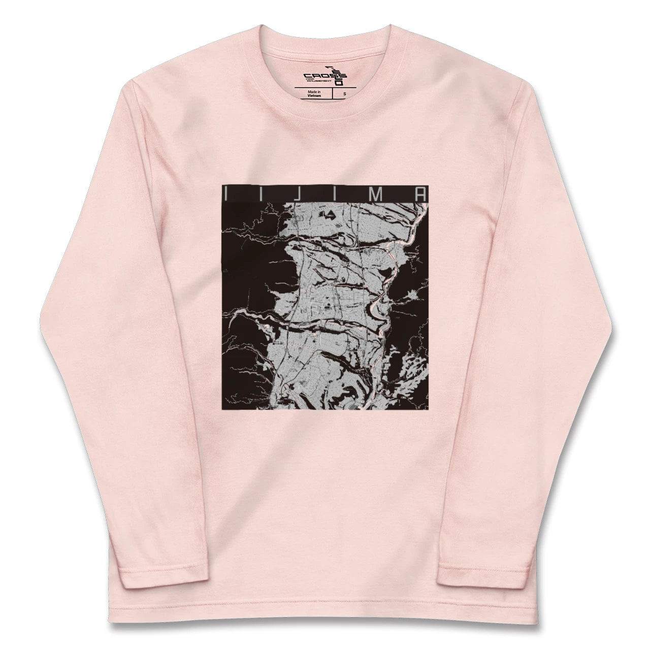 【飯島(長野県)】地図柄ロングスリーブTシャツ