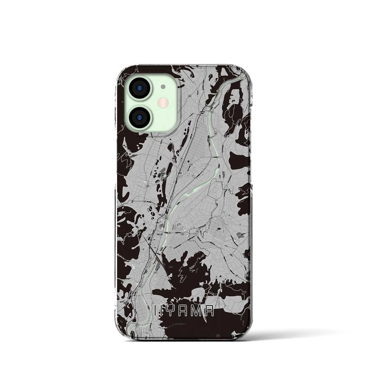 【飯山(長野県)】地図柄iPhoneケース(クリアタイプ)