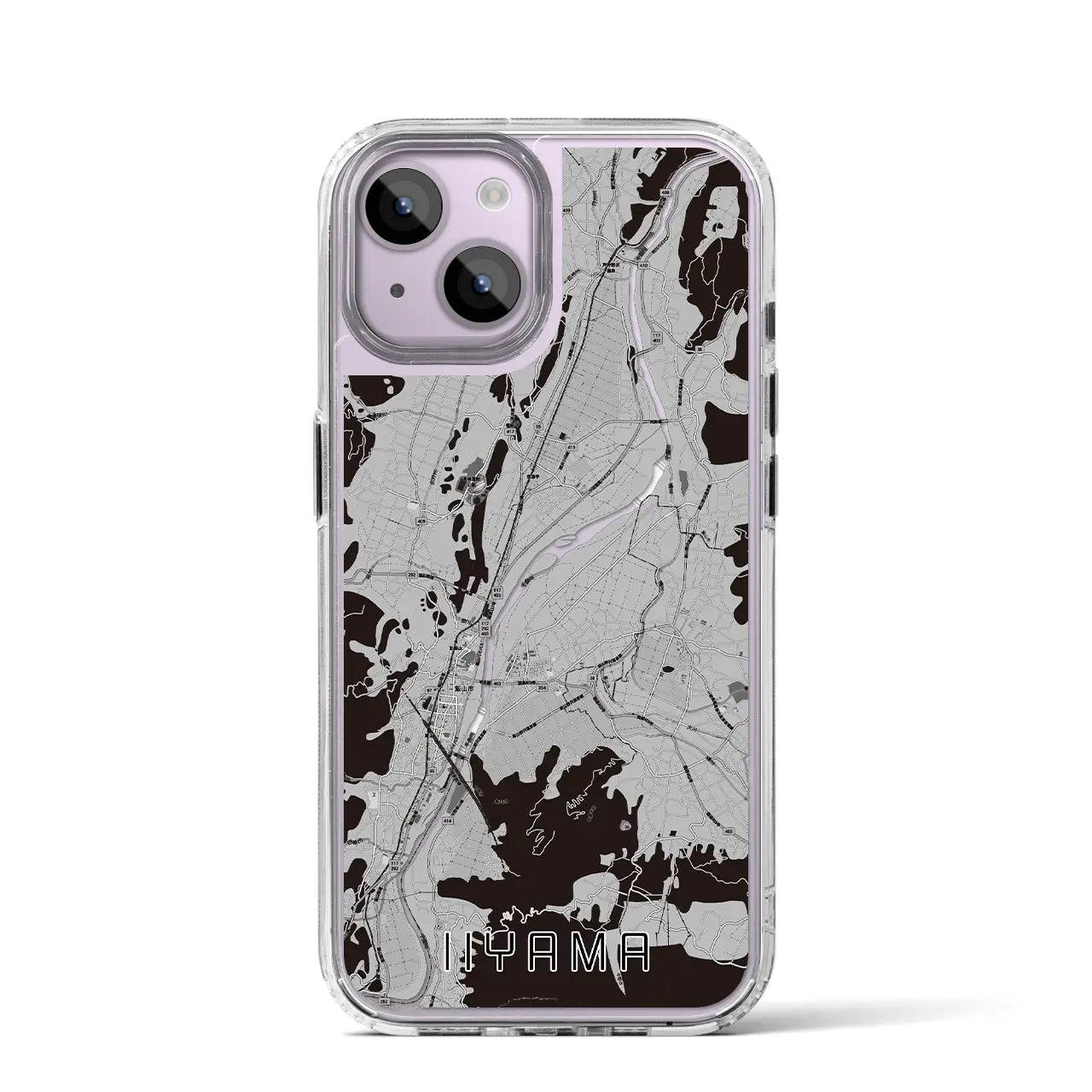 【飯山(長野県)】地図柄iPhoneケース(MagSafeタイプ)