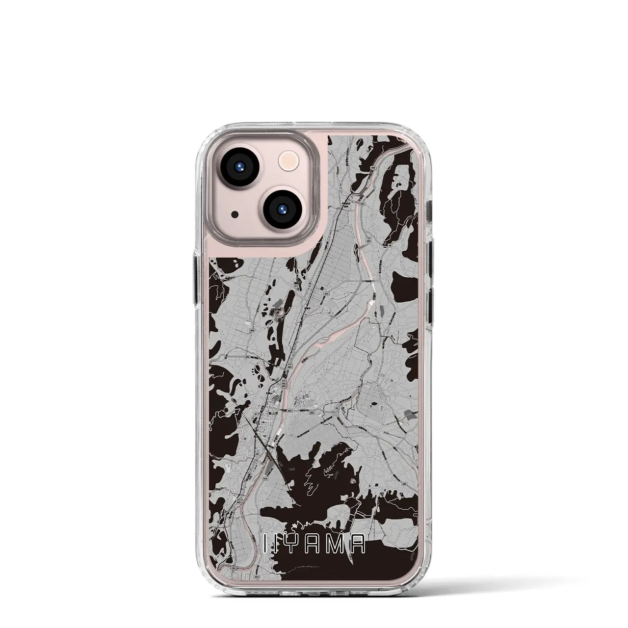 【飯山(長野県)】地図柄iPhoneケース(MagSafeタイプ)