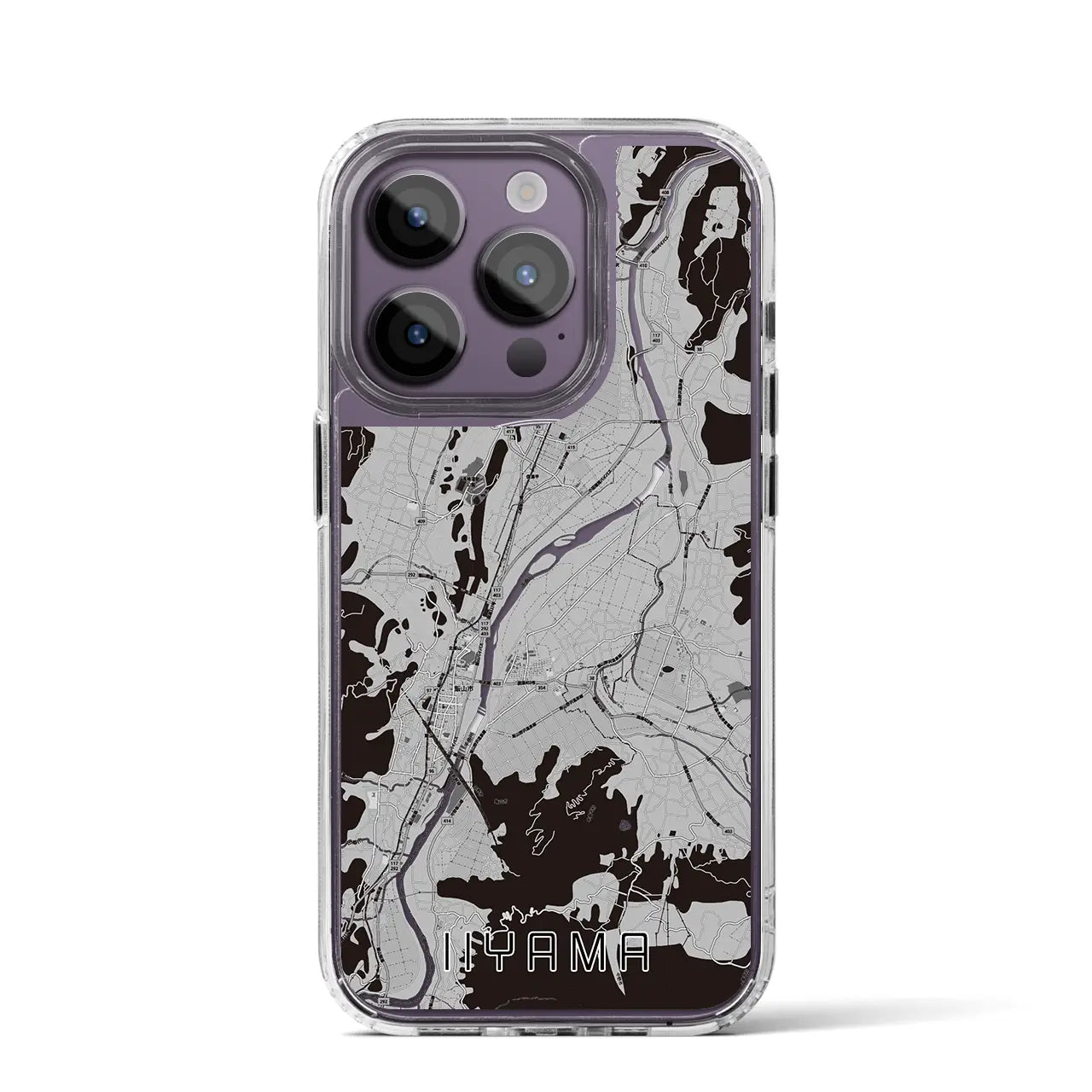 【飯山(長野県)】地図柄iPhoneケース(MagSafeタイプ)