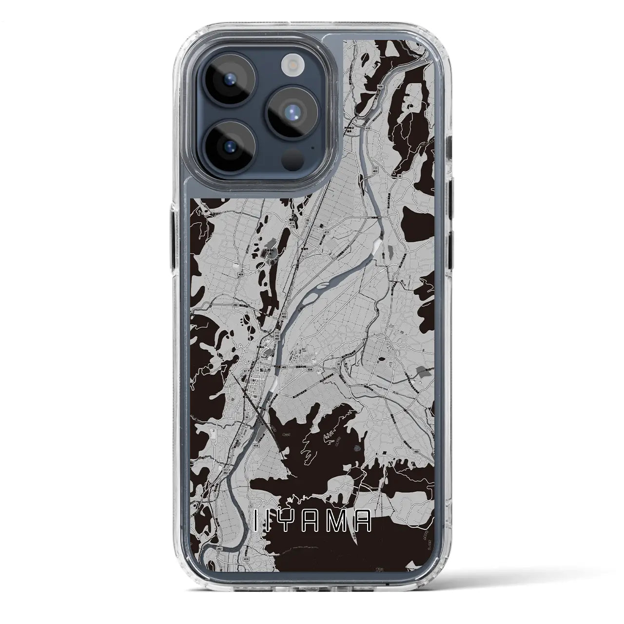 【飯山(長野県)】地図柄iPhoneケース(MagSafeタイプ)