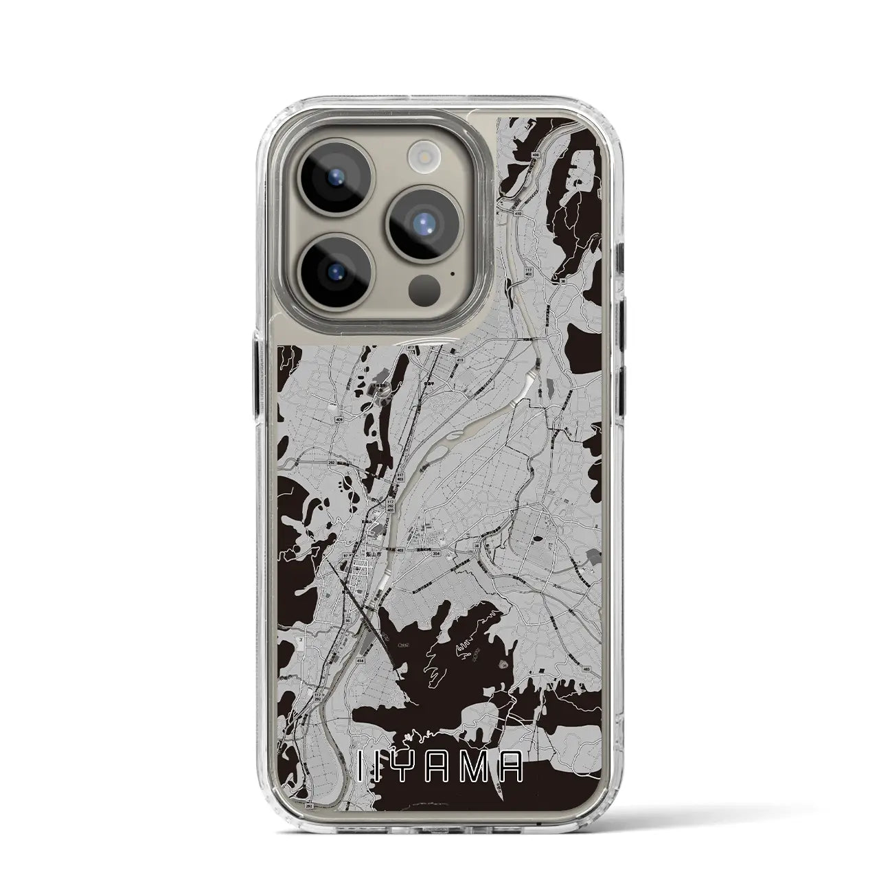 【飯山(長野県)】地図柄iPhoneケース(MagSafeタイプ)