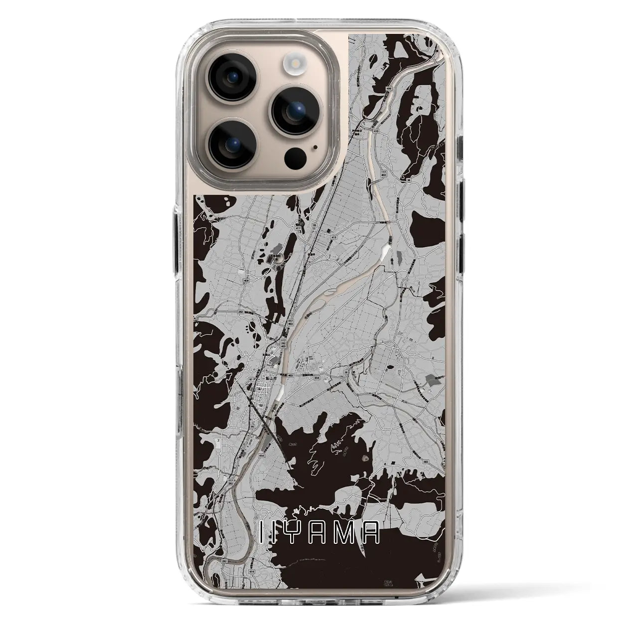 【飯山(長野県)】地図柄iPhoneケース(MagSafeタイプ)