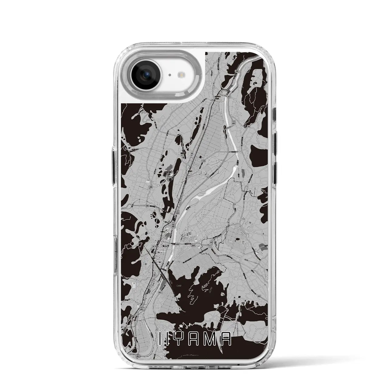 【飯山(長野県)】地図柄iPhoneケース(MagSafeタイプ)