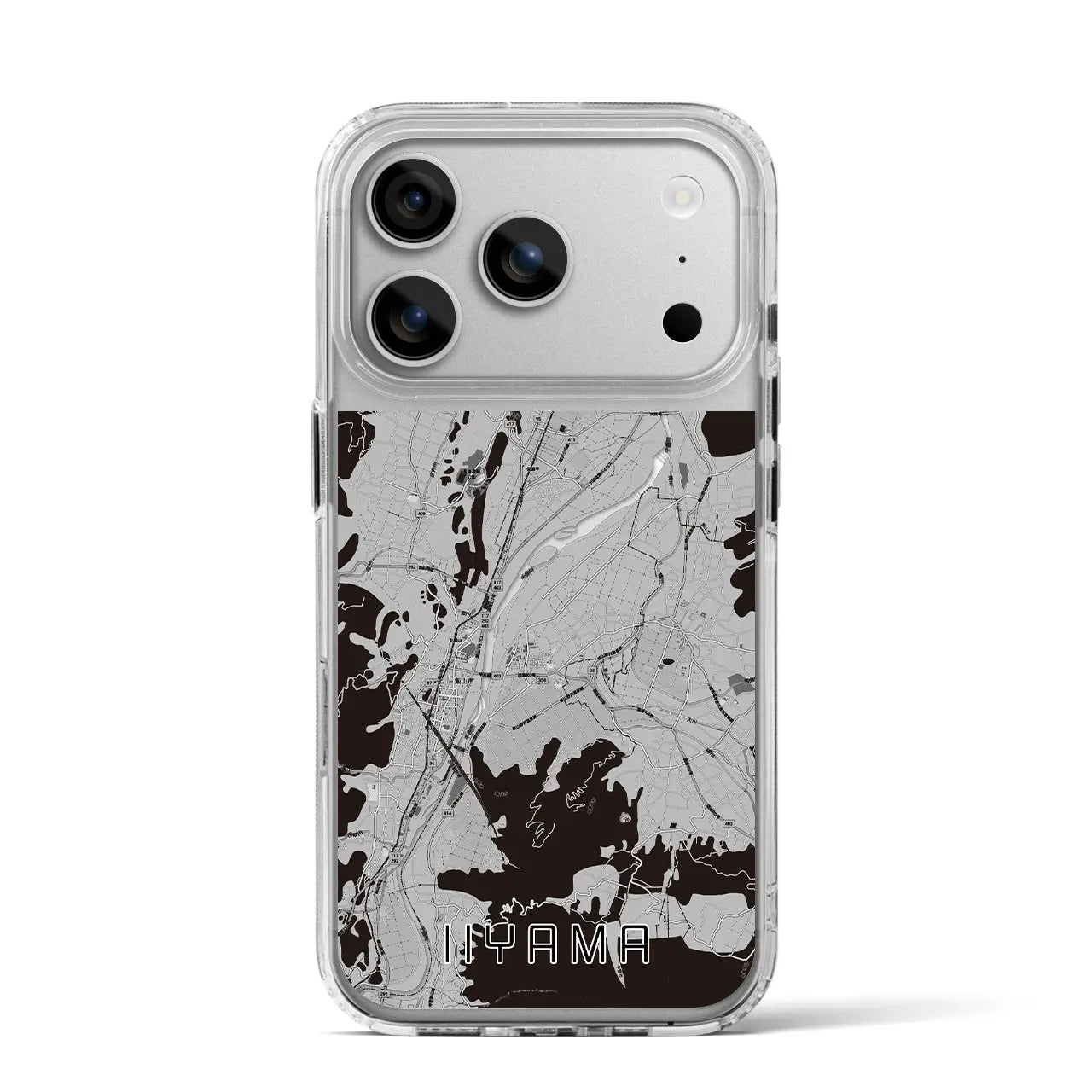 【飯山(長野県)】地図柄iPhoneケース(MagSafeタイプ)