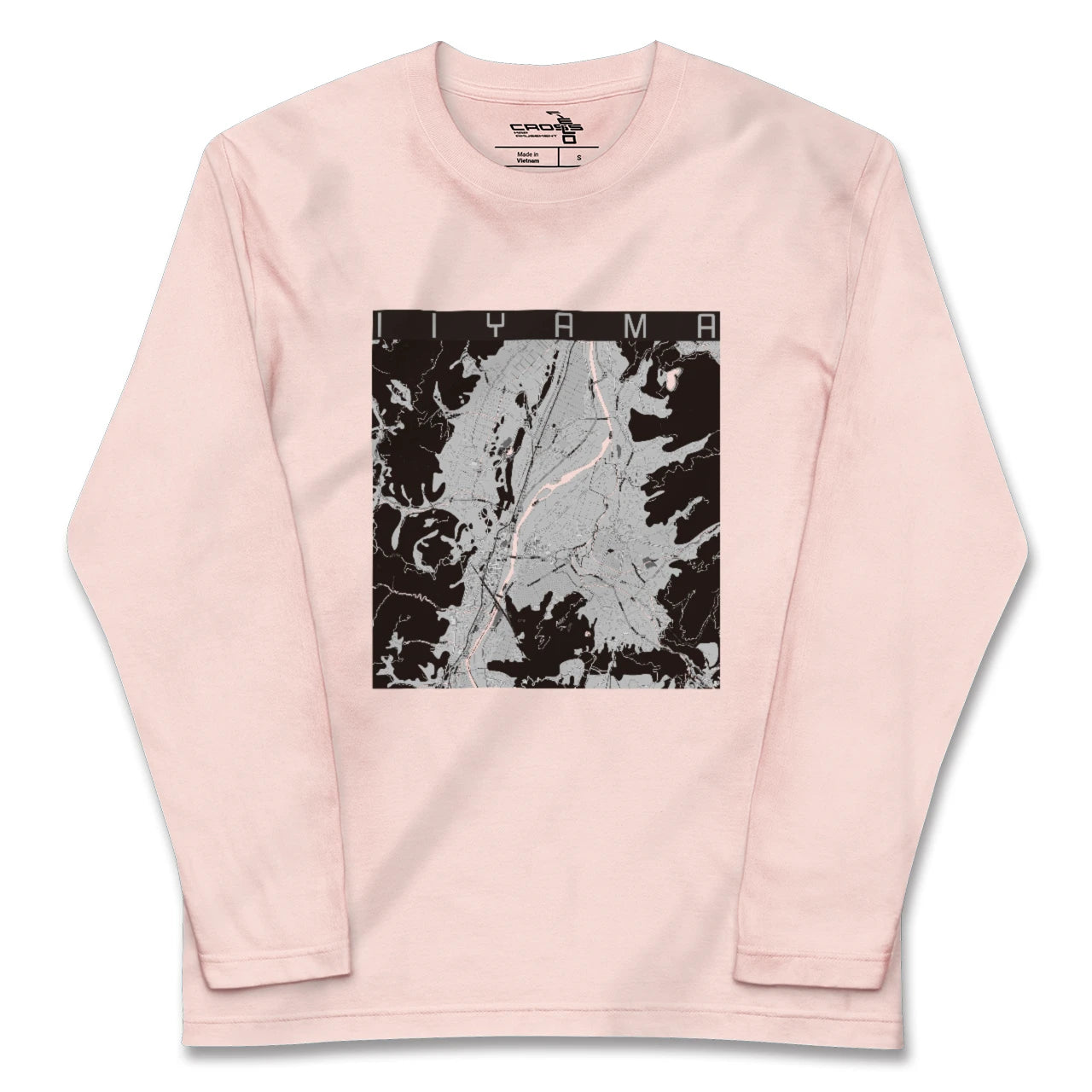 【飯山(長野県)】地図柄ロングスリーブTシャツ