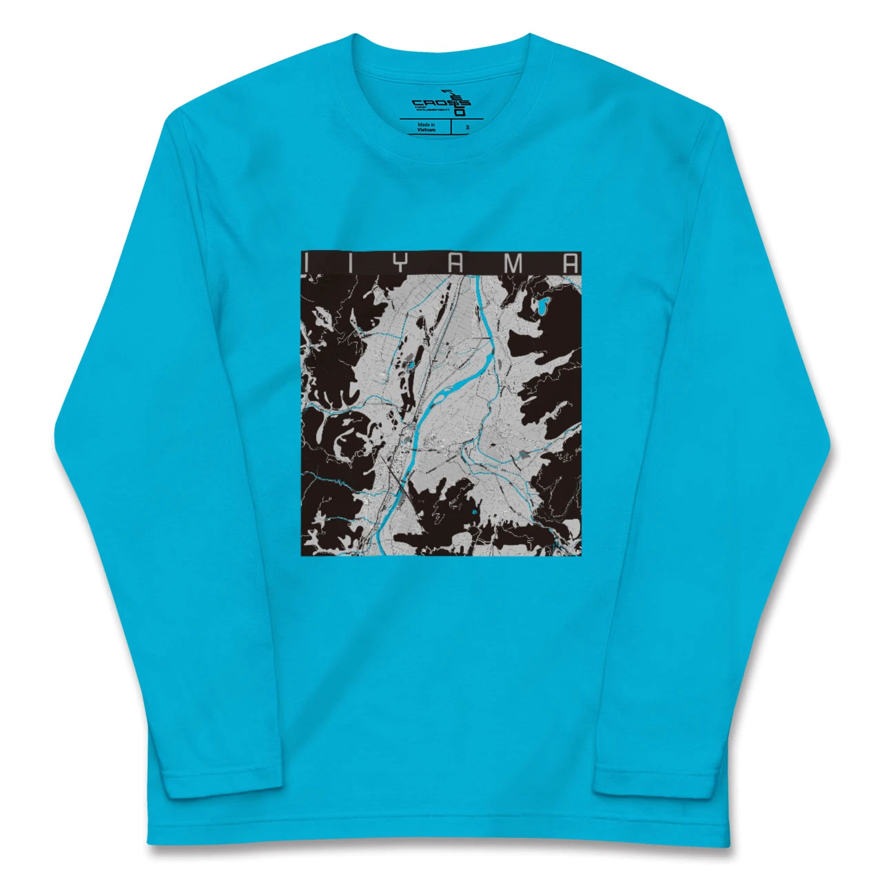 【飯山(長野県)】地図柄ロングスリーブTシャツ