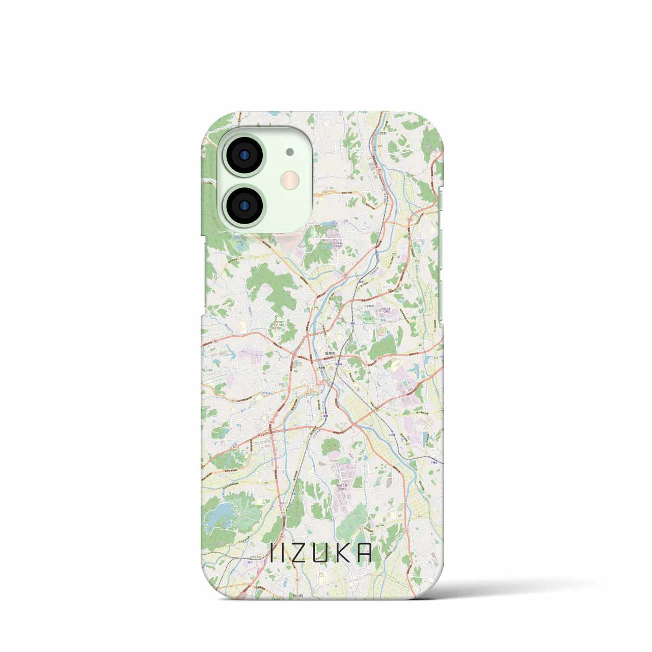 【飯塚(福岡県)】地図柄iPhoneケース(バックカバータイプ)